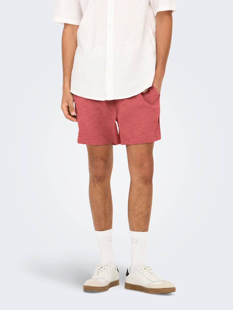 ONLY & SONS Badeshorts »ONSTED LIFE SOLID SEERSUCKER SWIM NOOS« von Only & Sons