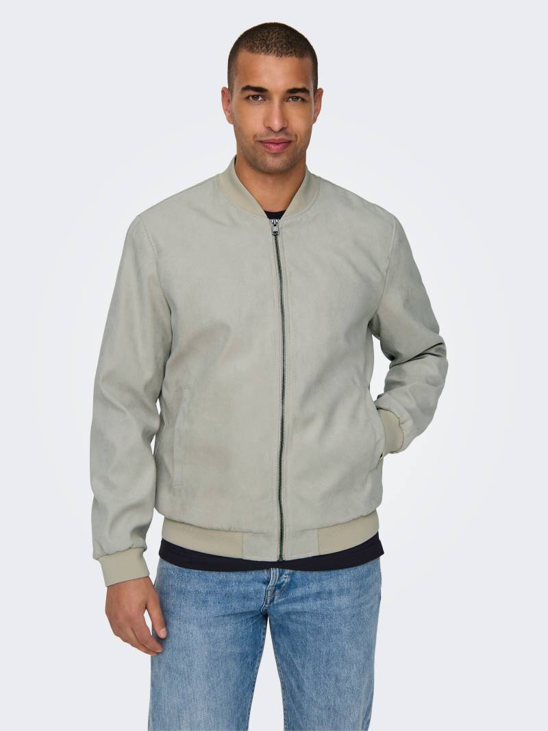 ONLY & SONS Bomberjacke »ONSLUCAS FAKE SUEDE BOMBER OTW« von Only & Sons