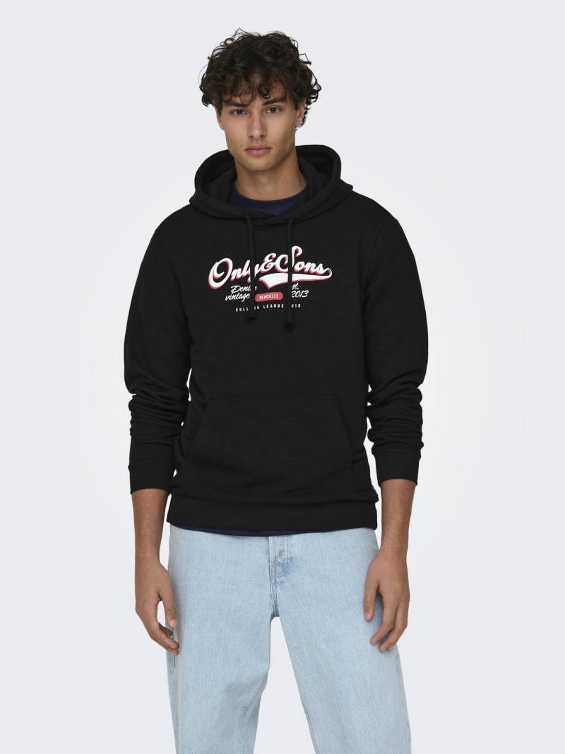 ONLY & SONS Kapuzensweatshirt »ONSLENNY REG VINTAGE PRINT HOOD SWEAT« von Only & Sons