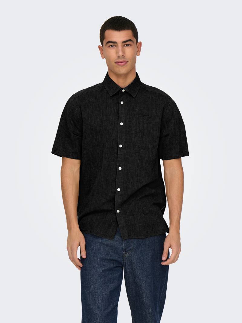 ONLY & SONS Kurzarmhemd »ONSCAIDEN LIFE REG SS 1 PKT SHIRT« von Only & Sons
