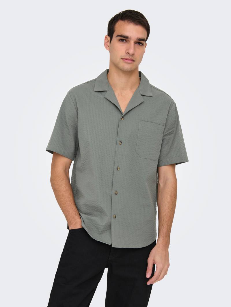 ONLY & SONS Kurzarmhemd »ONSEYE RESORT SEERS 0009 SHIRT NOOS« von Only & Sons