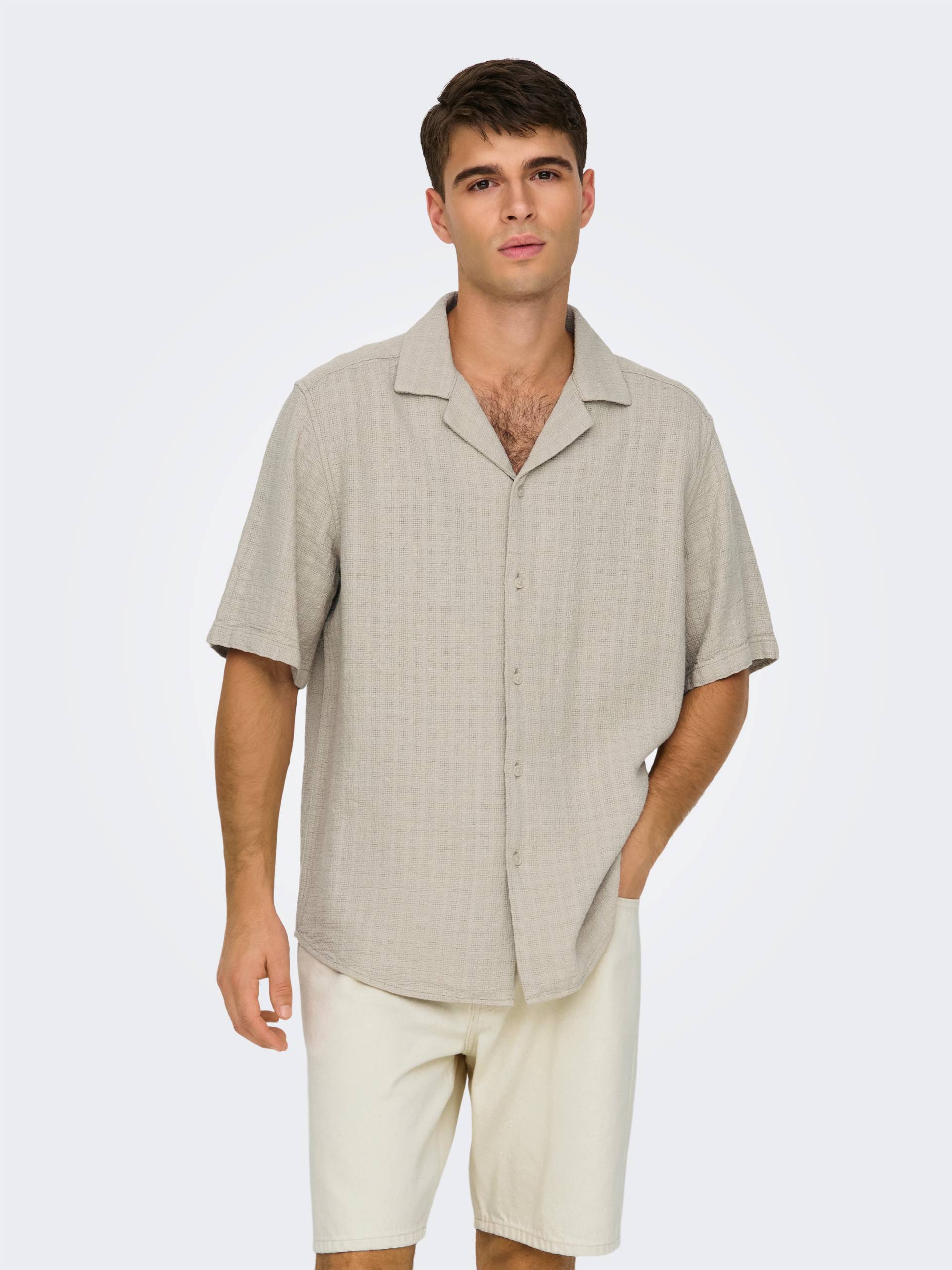 ONLY & SONS Kurzarmhemd »ONSLATHAM RLXSS RESORT LINEN STRUC 0257« ONLY & SONS Kurzarmhemd »ONSLATHAM RLXSS RESORT LINEN STRUC 0257« von Only & Sons