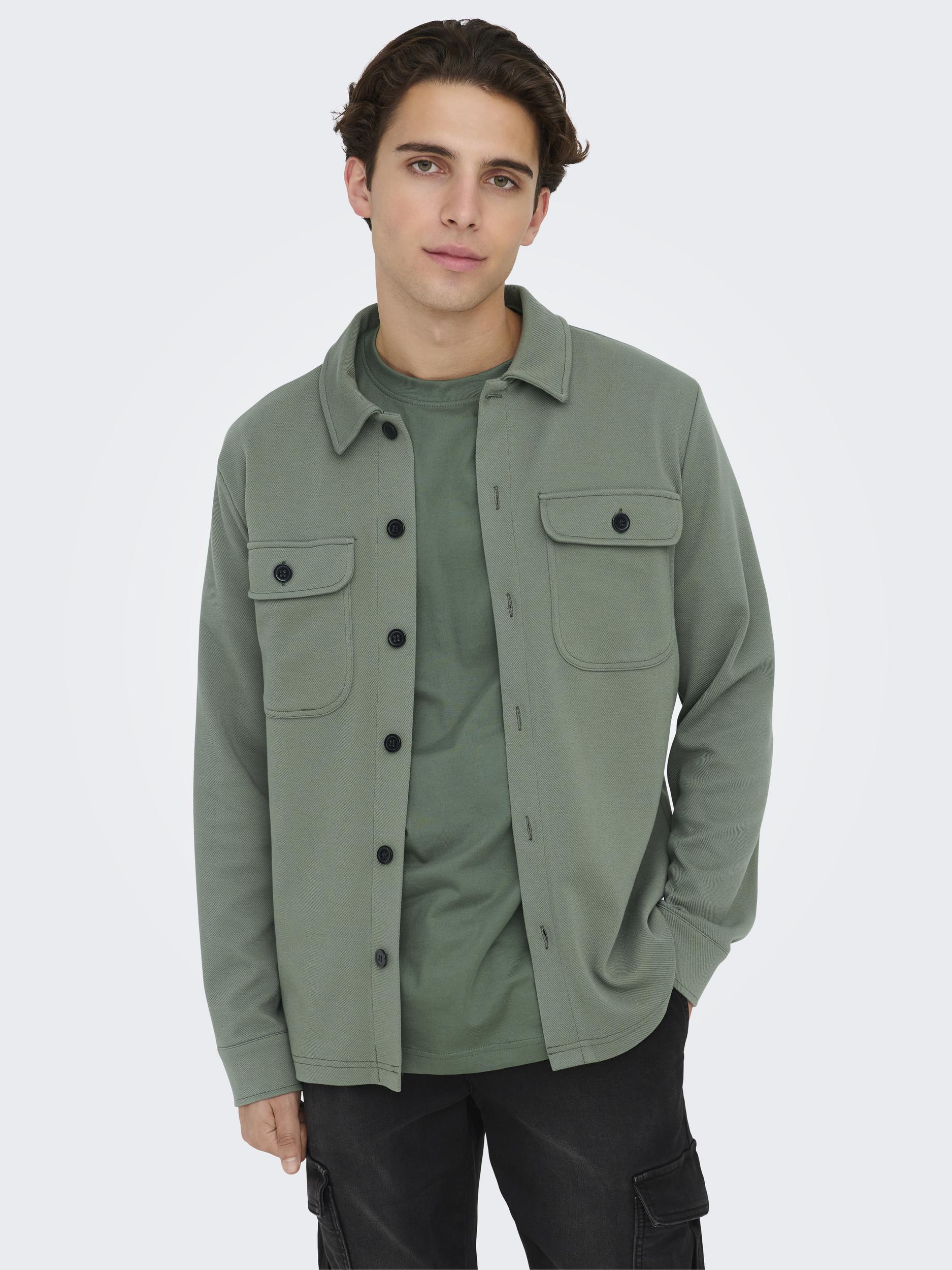 ONLY & SONS Langarmhemd »ONSNEWKODYL OVERSHIRT SWEAT NOOS« von Only & Sons