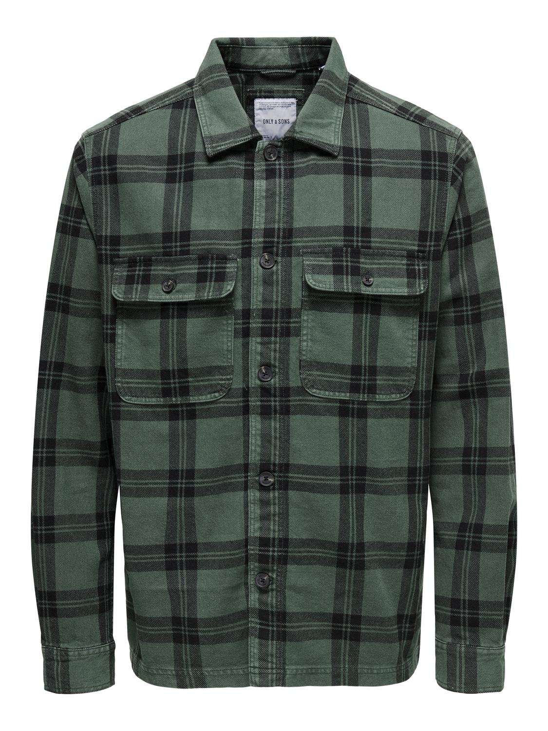 ONLY & SONS Langarmhemd »ONSOLIVER TWILL OVERDYE OVERSHIRT BF« von Only & Sons