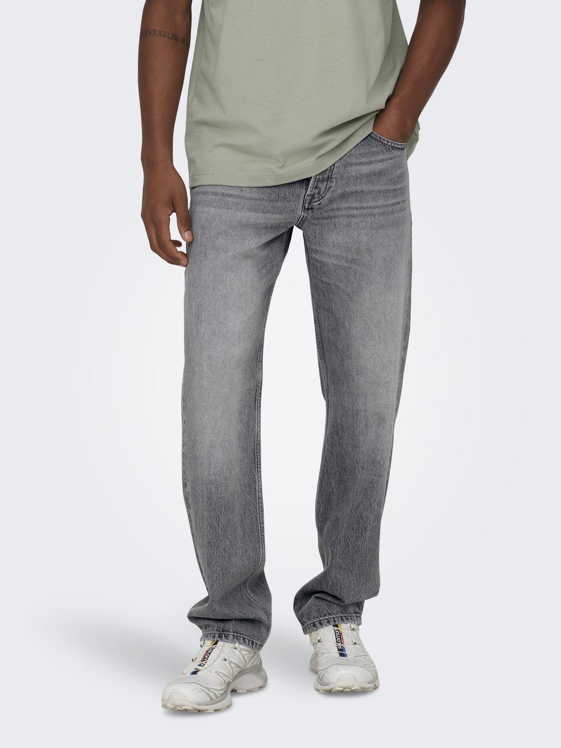 ONLY & SONS Regular-fit-Jeans »ONSEDGE STRAIGHT BROMO 0017 DOT DNM NOOS« ONLY & SONS Regular-fit-Jeans »ONSEDGE STRAIGHT BROMO 0017 DOT DNM NOOS« von Only & Sons