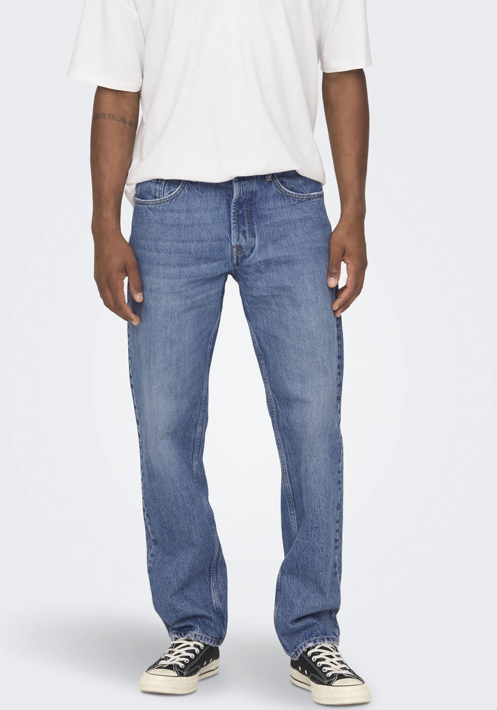 ONLY & SONS Regular-fit-Jeans »ONSEDGE STRAIGHT BROMO 0017 DOT DNM NOOS« ONLY & SONS Regular-fit-Jeans »ONSEDGE STRAIGHT BROMO 0017 DOT DNM NOOS« von Only & Sons