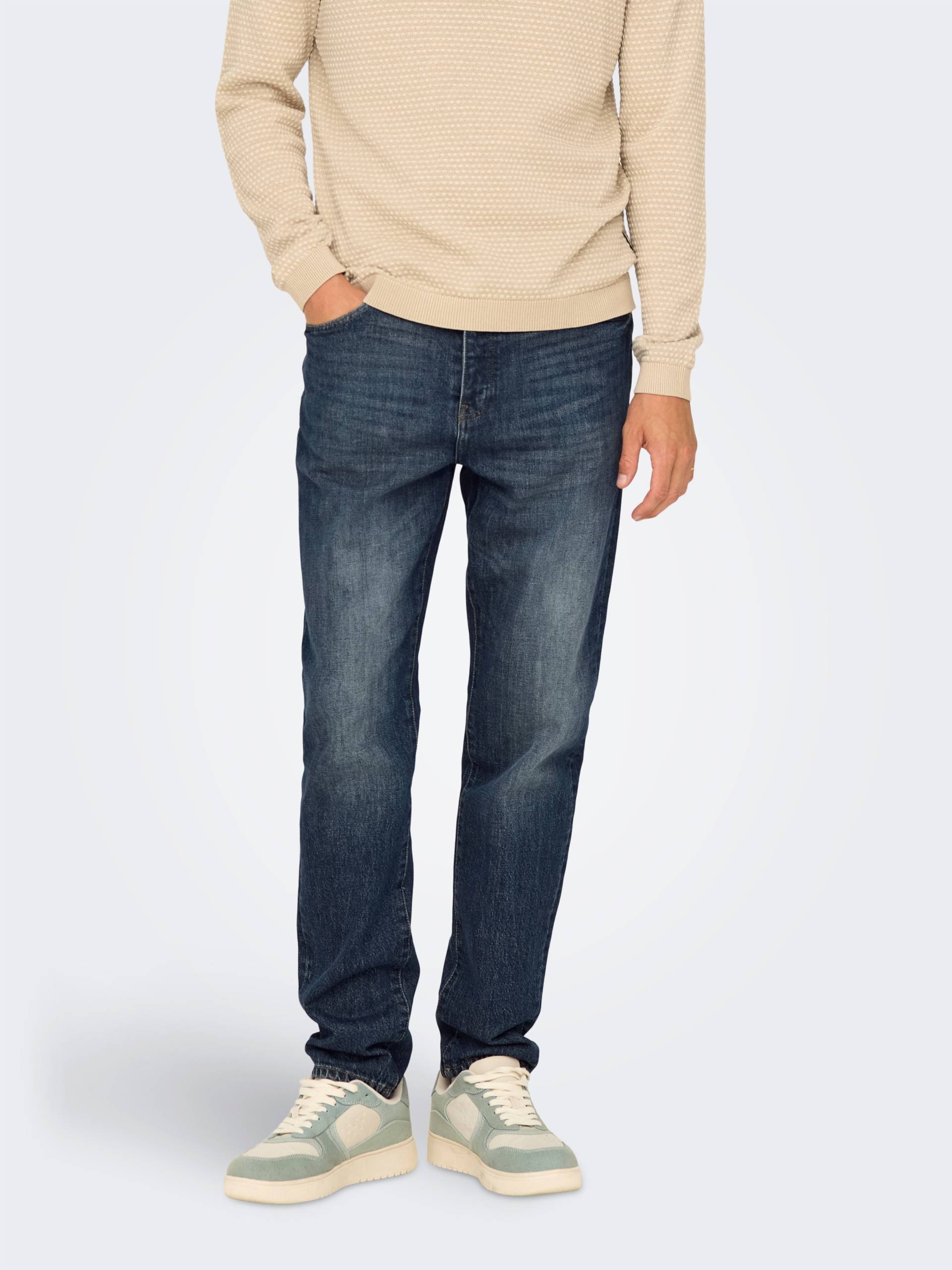 ONLY & SONS Relax-fit-Jeans »ONSYOKE TAPERED WB 7850 DOT DNM NOOS« von Only & Sons