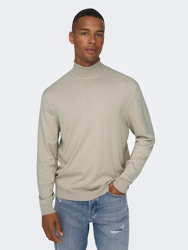 ONLY & SONS Rollkragenpullover »ONSWYLER LIFE REG ROLL NECK KNIT NOOS« von Only & Sons