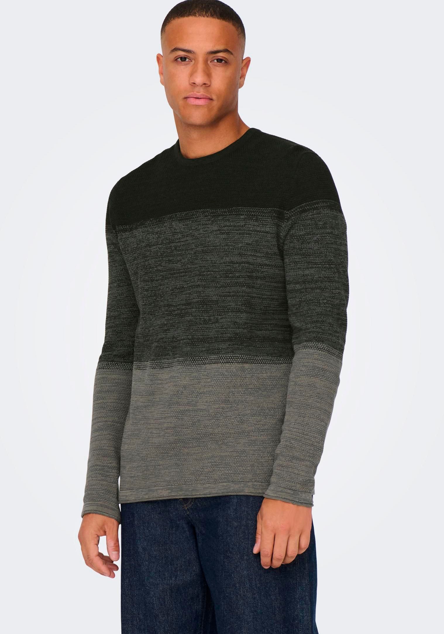 ONLY & SONS Rundhalspullover »ONSPANTER REG 12 STRUC CREW KNIT NOOS« ONLY & SONS Rundhalspullover »ONSPANTER REG 12 STRUC CREW KNIT NOOS« von Only & Sons