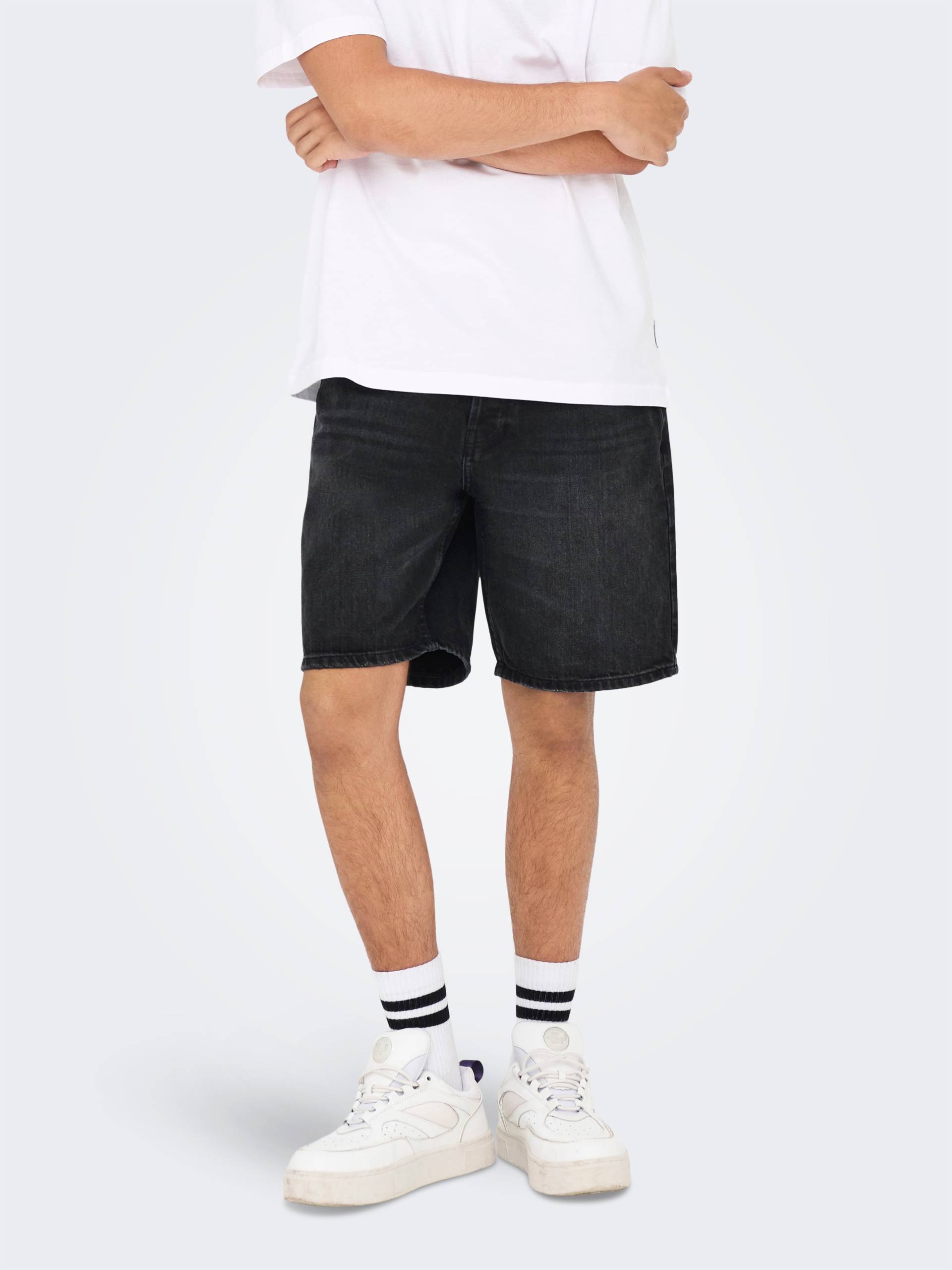 ONLY & SONS Shorts »ONSEDGE BLACK 2047 TAI DNM SHORTS« ONLY & SONS Shorts »ONSEDGE BLACK 2047 TAI DNM SHORTS« von Only & Sons