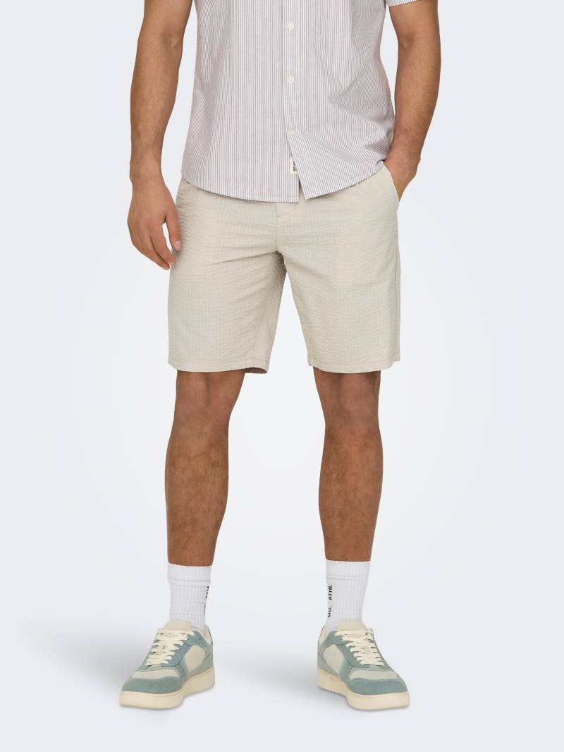 ONLY & SONS Shorts »ONSLEO LIFE 0009 SEERSUCKER SHORTS NOOS« von Only & Sons