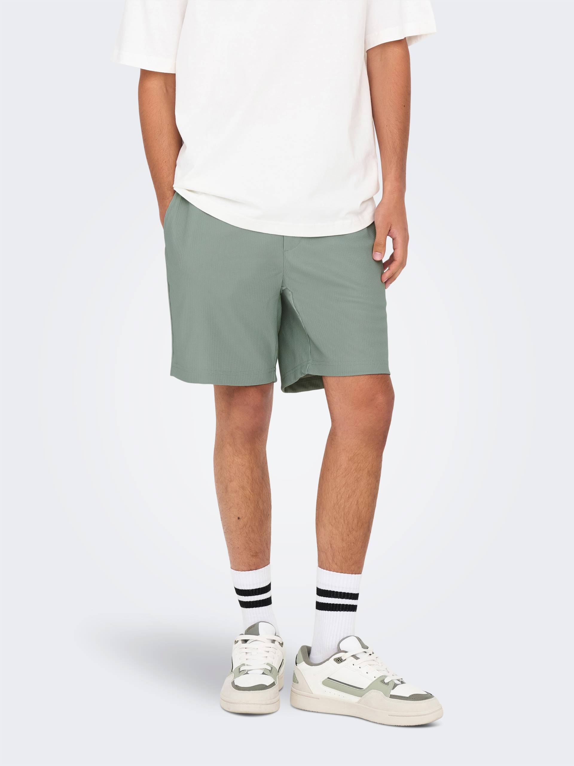 ONLY & SONS Shorts »ONSTEL LIFE PLIZZE SHORTS NOOS« von Only & Sons