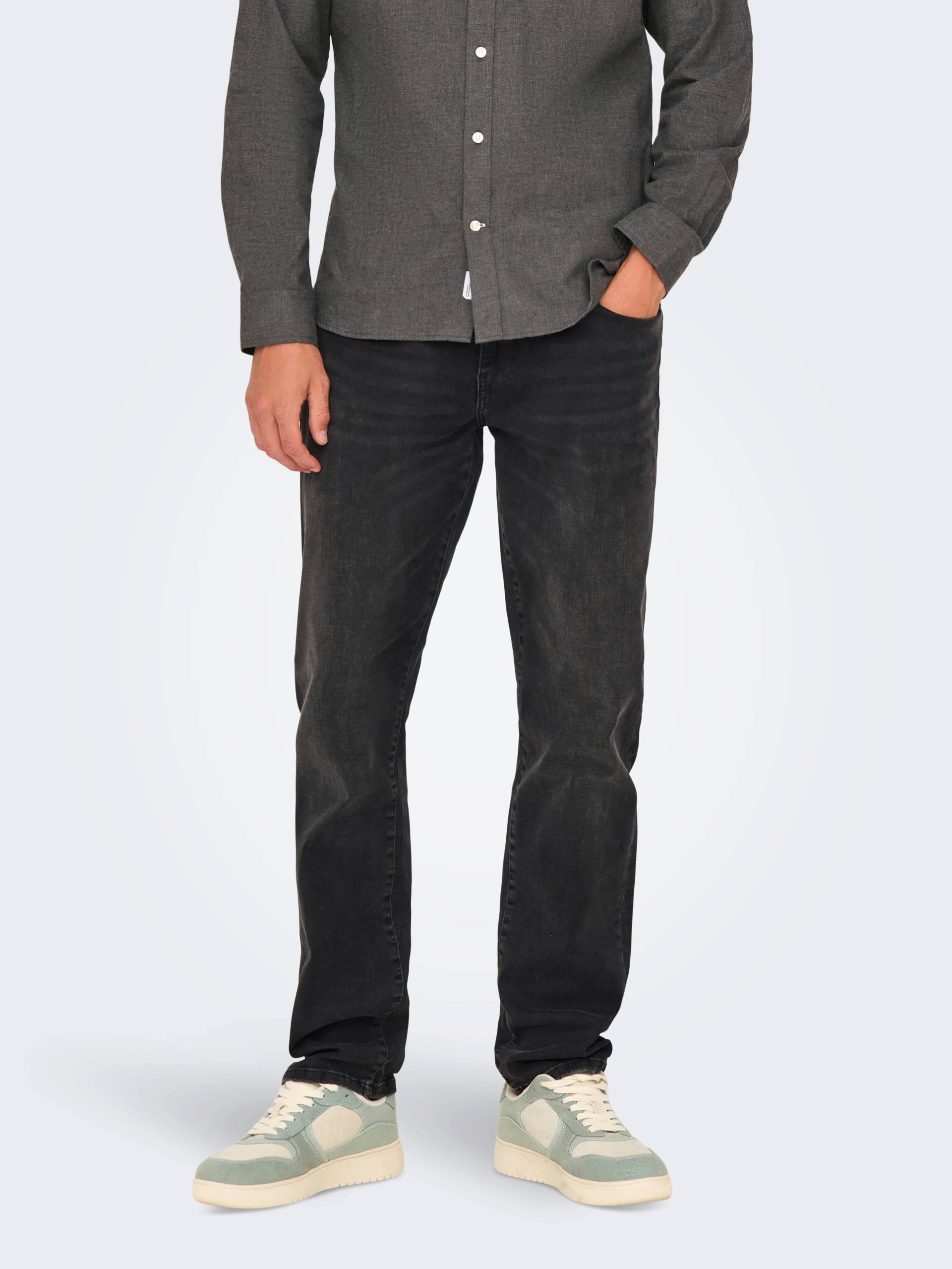 ONLY & SONS Straight-Jeans »ONSWEFT REGULAR WB 0021 TAI DNM NOOS«, im 4-Pocket-Style von Only & Sons