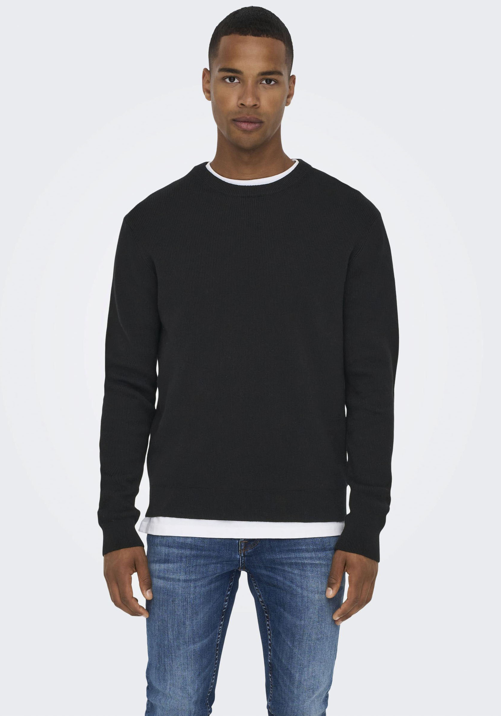 ONLY & SONS Strickpullover, im Strukturmuster von Only & Sons