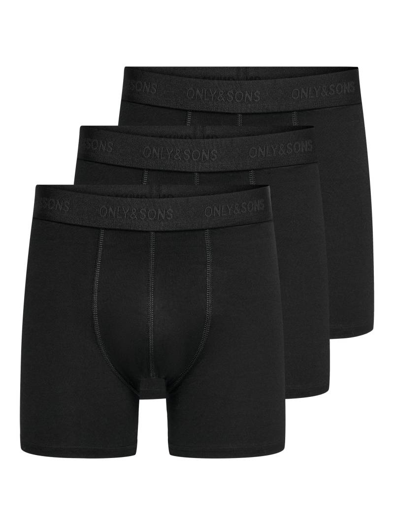 ONLY & SONS Trunk »ONSFITZ SOLID BLACK TRUNK 3PACK NOOS«, (Packung, 3 St.) von Only & Sons