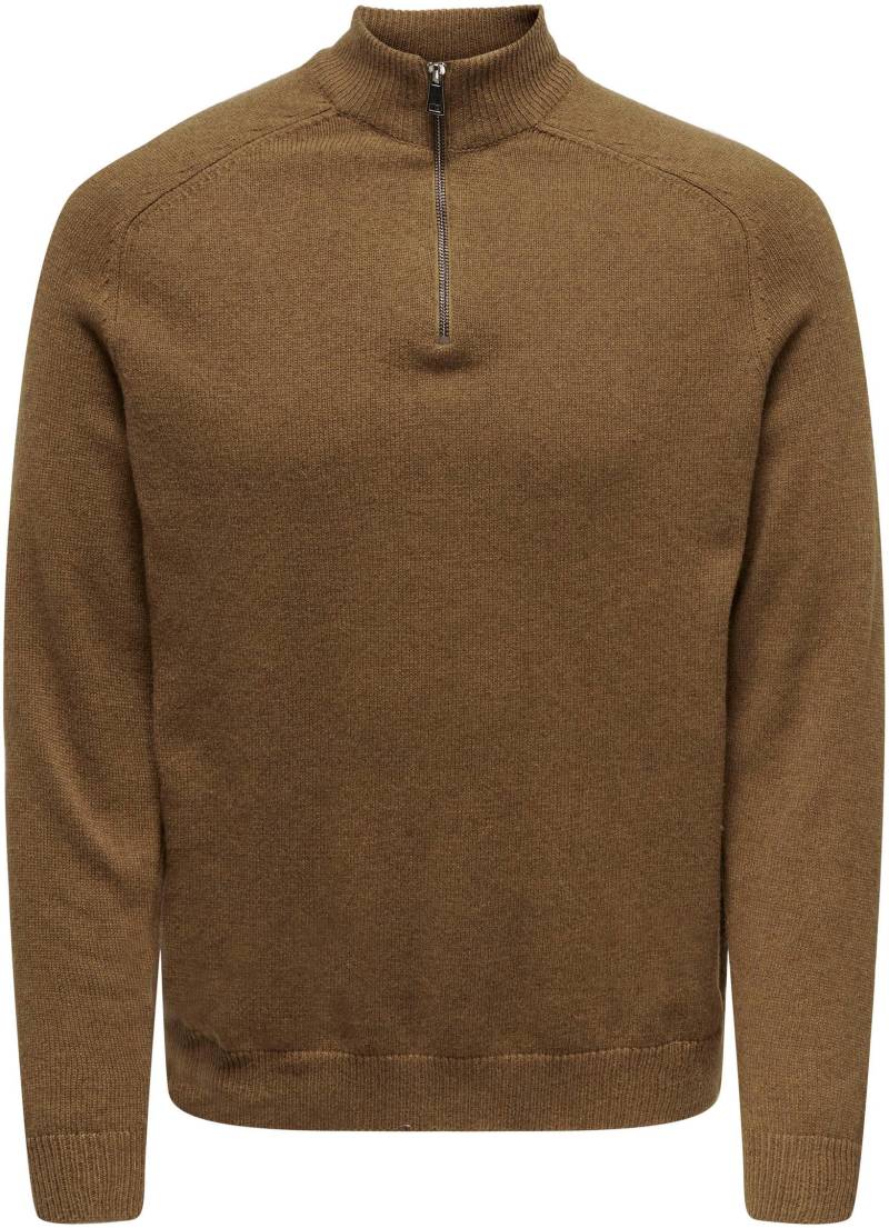 ONLY & SONS Wollpullover, mit Reissverschluss von Only & Sons