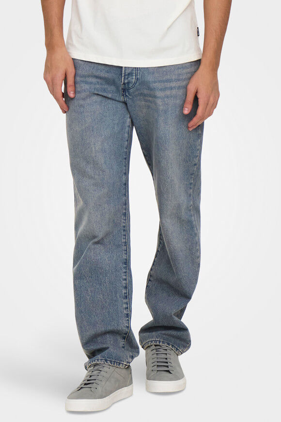 Only & Sons Edge Straight Fit Jeans L32 | Special Blue Grey | Herren  | 29/32 von Only & Sons