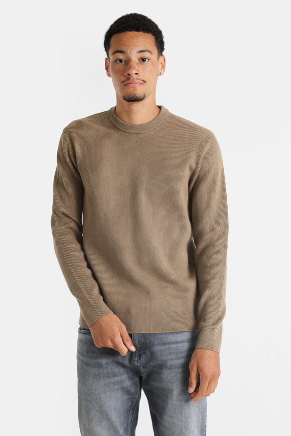 Only & Sons Gerippter Strickpullover | Desert Taupe | Herren  | L von Only & Sons