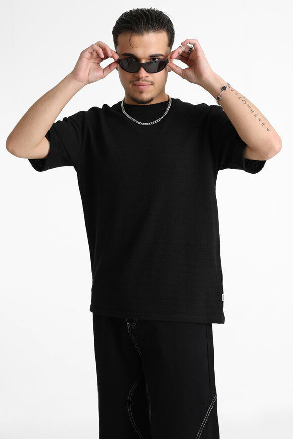 Only & Sons ONSGIVO Strick T-Shirt | Black | Herren | S Only & Sons ONSGIVO Strick T-Shirt | Black | Herren | S von Only & Sons