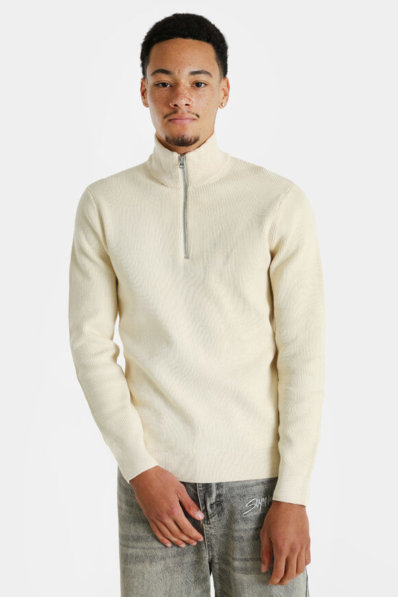 Only & Sons Phil Gerippter Strickpullover | Antique White | Herren  | L von Only & Sons