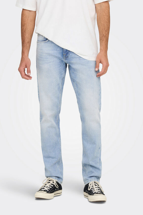 Only & Sons Weft Regular Fit Jeans L32 | Light Blue | Herren  | 34/32 von Only & Sons