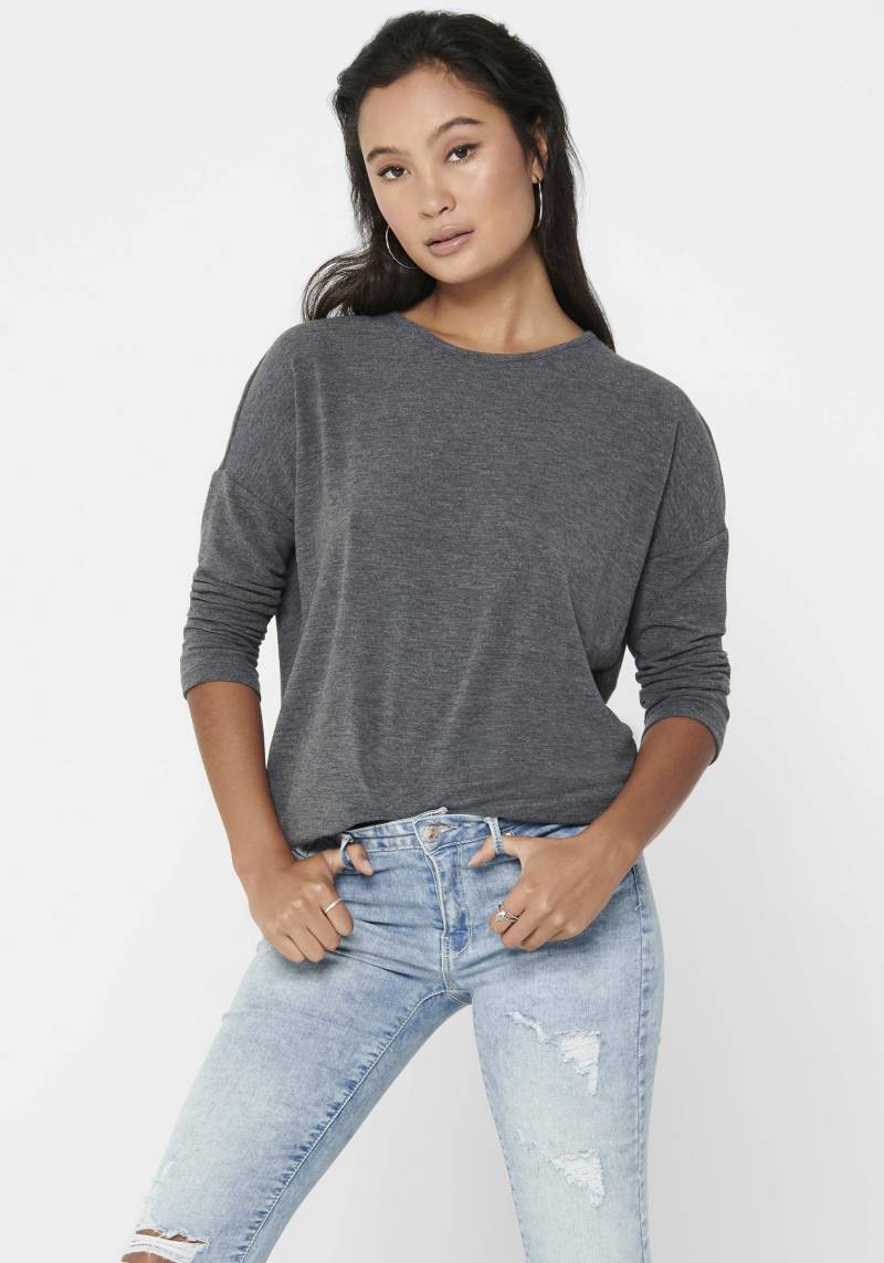 ONLY 3/4-Arm-Shirt »ONLGLAMOUR 3/4 TOP JRS NOOS«, in lässiger Oversize-Form von Only