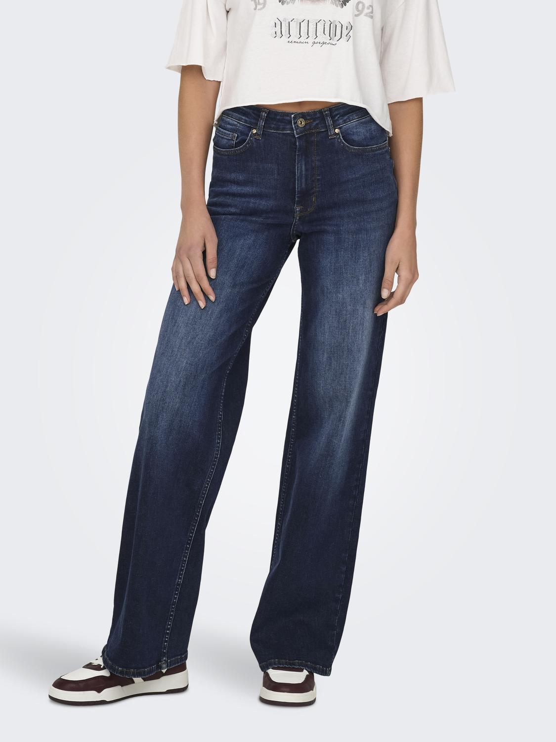 ONLY 5-Pocket-Jeans »ONLMADISON BLUSH HW WIDE DNM TAI081 NOOS« von Only