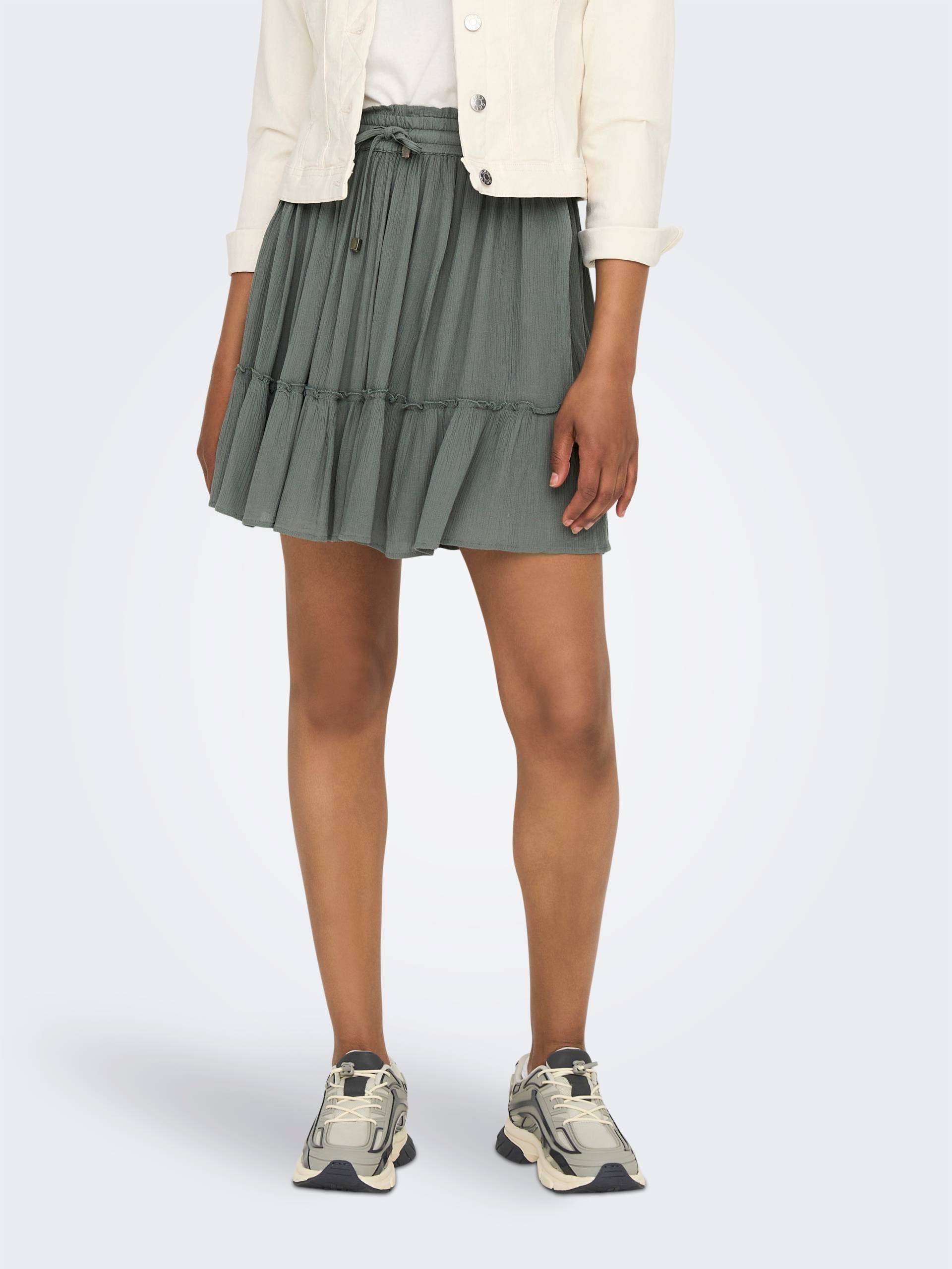 ONLY Minirock »ONLIBIZA LIFE SHORT SKIRT WVN NOOS«, mit Volant von Only