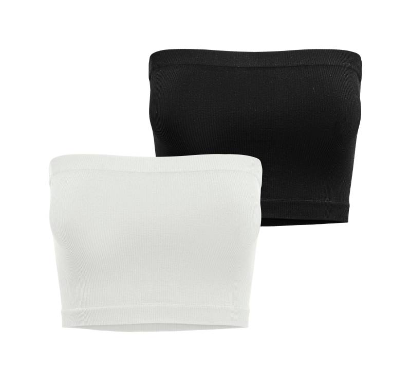 ONLY Bandeau-BH »ONLVICKY RIB SEAMLESS 2-PACK BANDEAU TOP« von Only