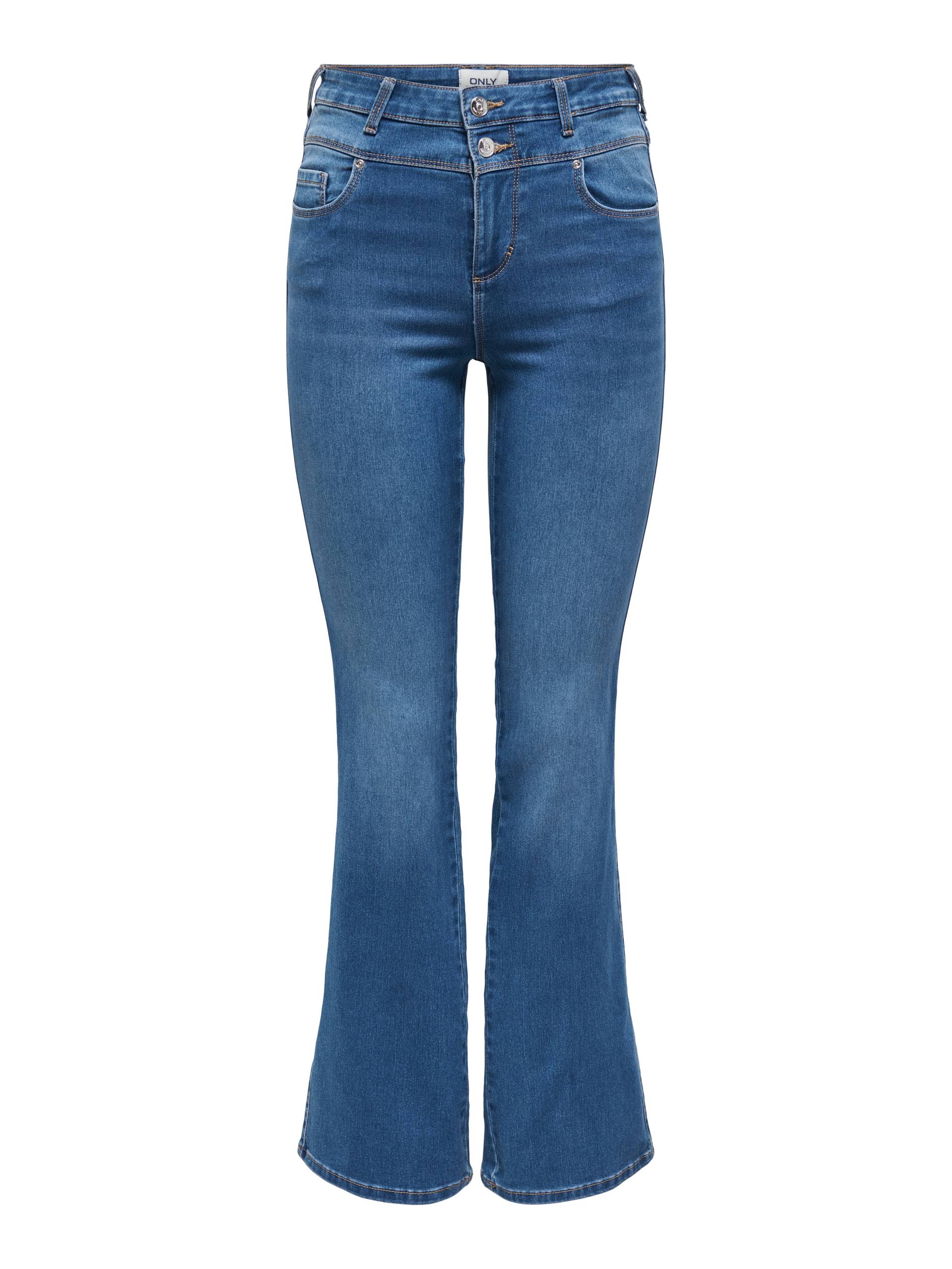 ONLY Bootcut-Jeans »ONLROYAL HW DB FYOKE FLARED DNM« ONLY Bootcut-Jeans »ONLROYAL HW DB FYOKE FLARED DNM« von Only