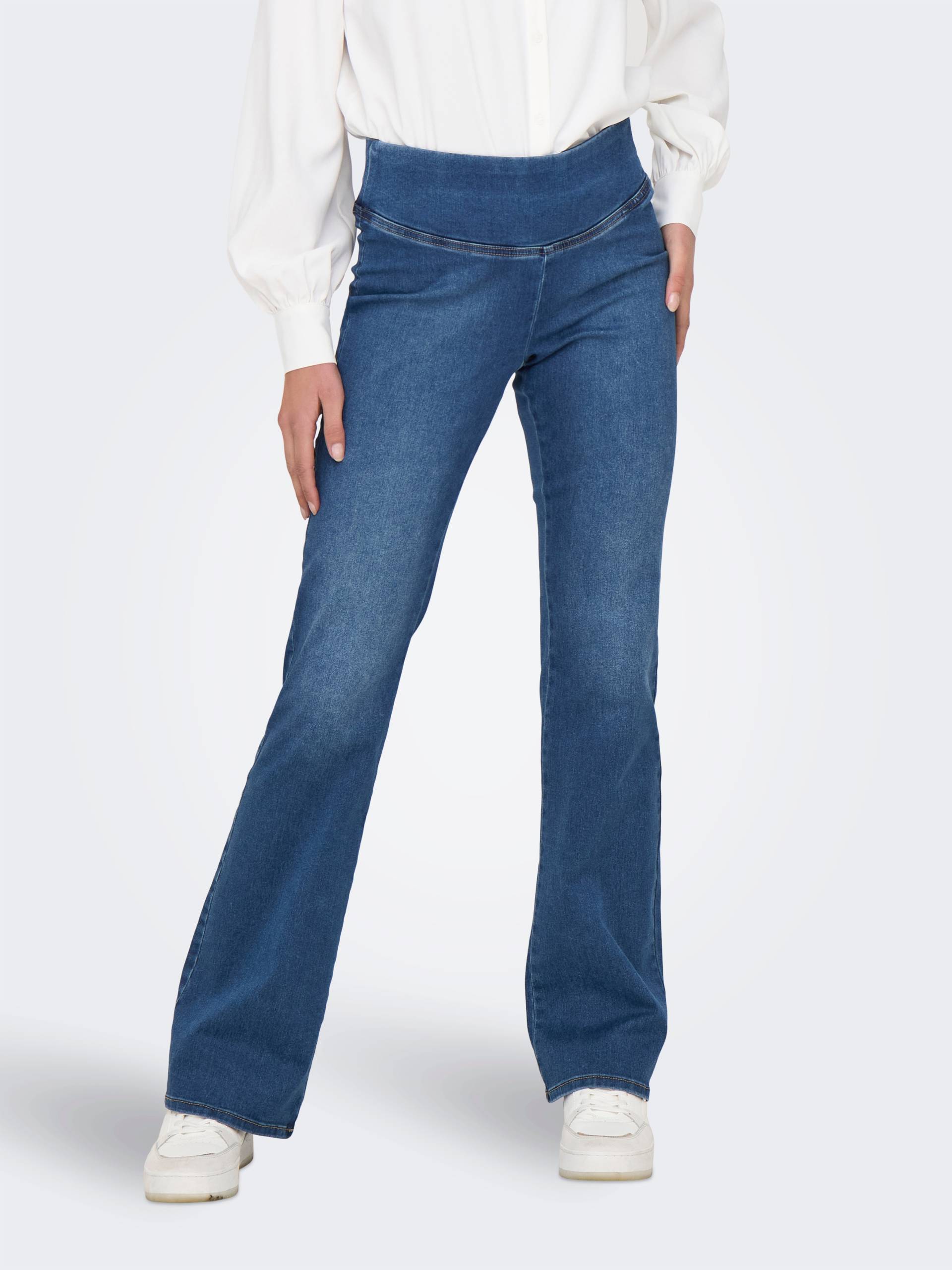 ONLY Bootcut-Jeans »ONLROYAL MID WAIST FLARED LEGGING DNM« ONLY Bootcut-Jeans »ONLROYAL MID WAIST FLARED LEGGING DNM« von Only