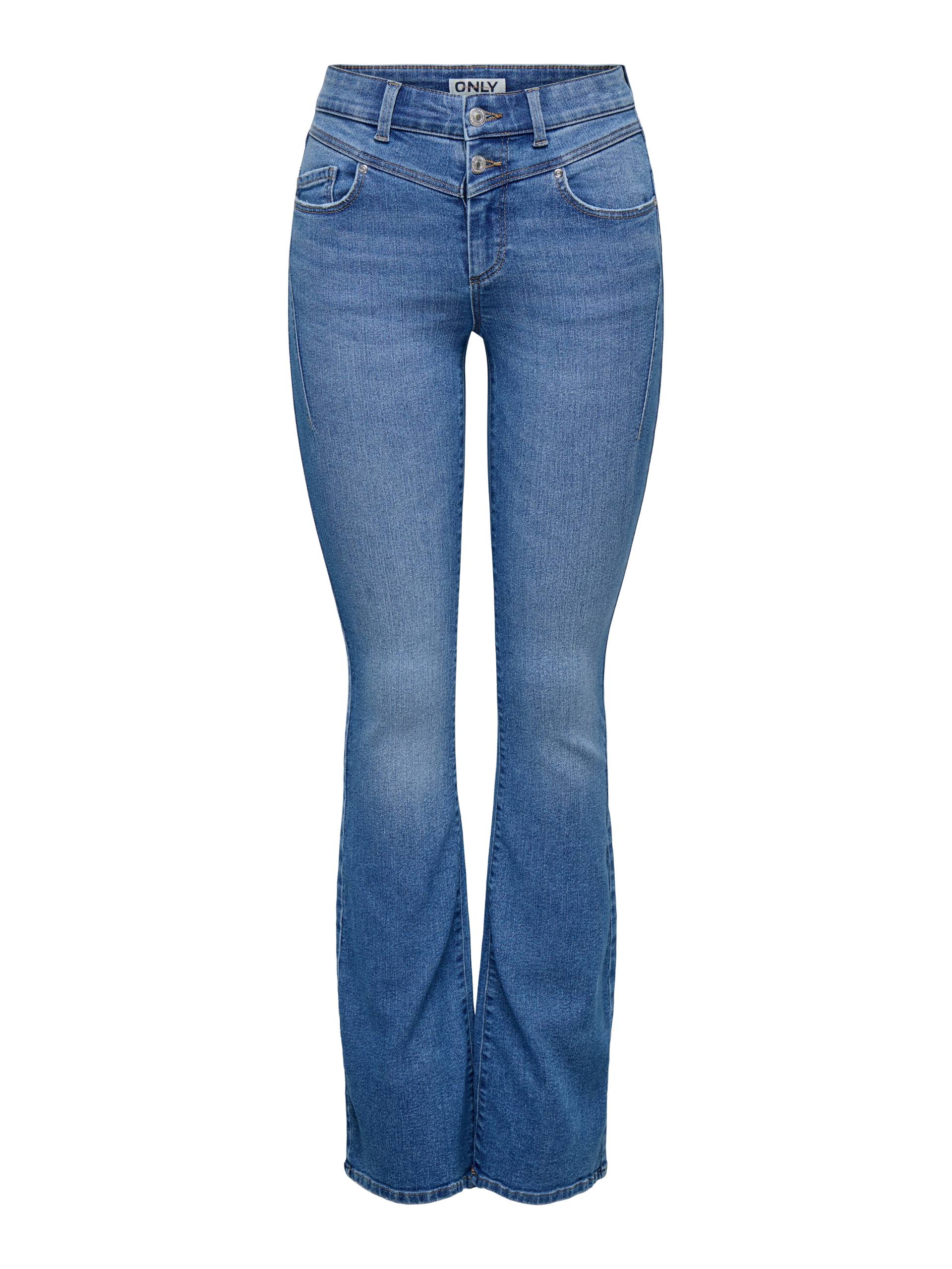 ONLY Bootcut-Jeans »ONLSARAH VIS BUT MID FLARED DNM BOX« ONLY Bootcut-Jeans »ONLSARAH VIS BUT MID FLARED DNM BOX« von Only