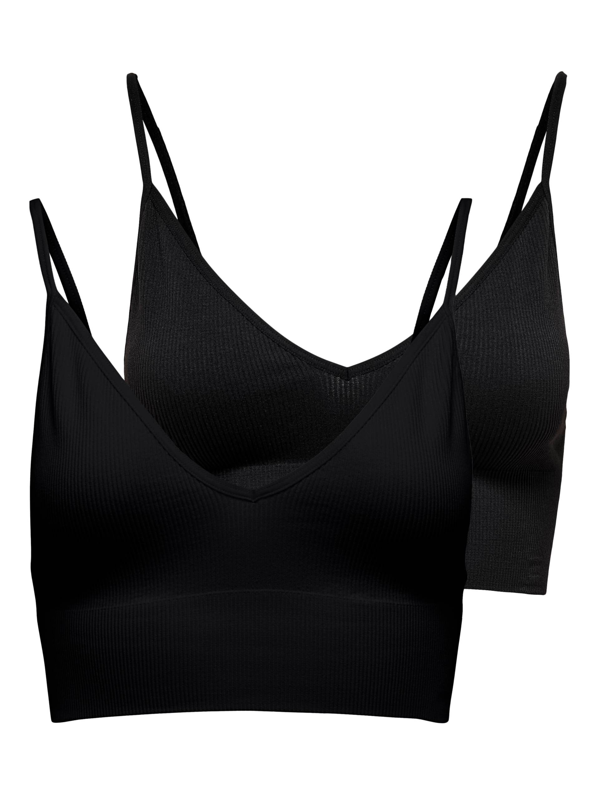 ONLY Bustier »ONLVICKY RIB S-LESS V-NECK 2-PACK TOP« ONLY Bustier »ONLVICKY RIB S-LESS V-NECK 2-PACK TOP« von Only