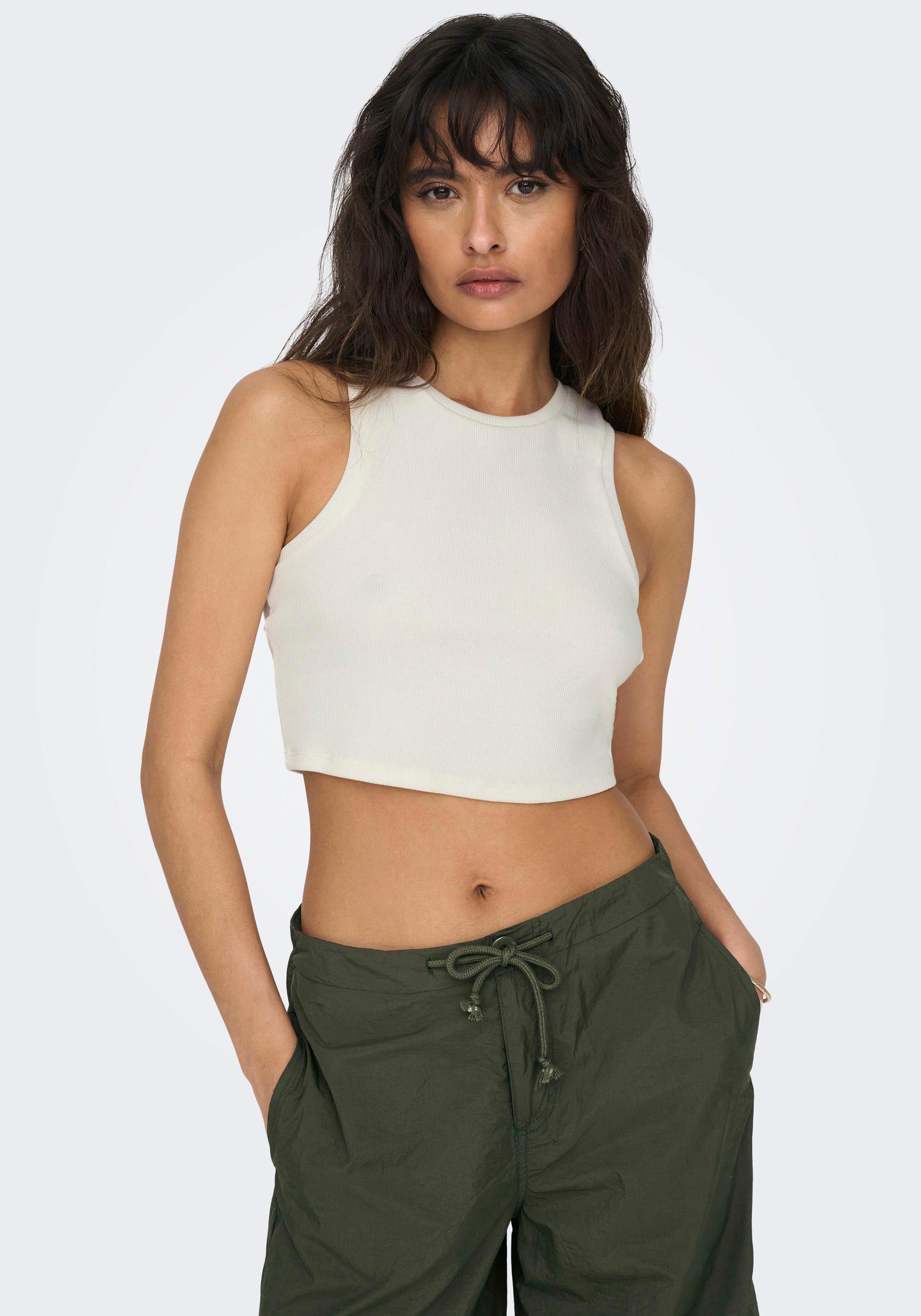 ONLY Tanktop »ONLVILMA S/L CROPPED TANK TOP JRS NOOS« ONLY Tanktop »ONLVILMA S/L CROPPED TANK TOP JRS NOOS« von Only