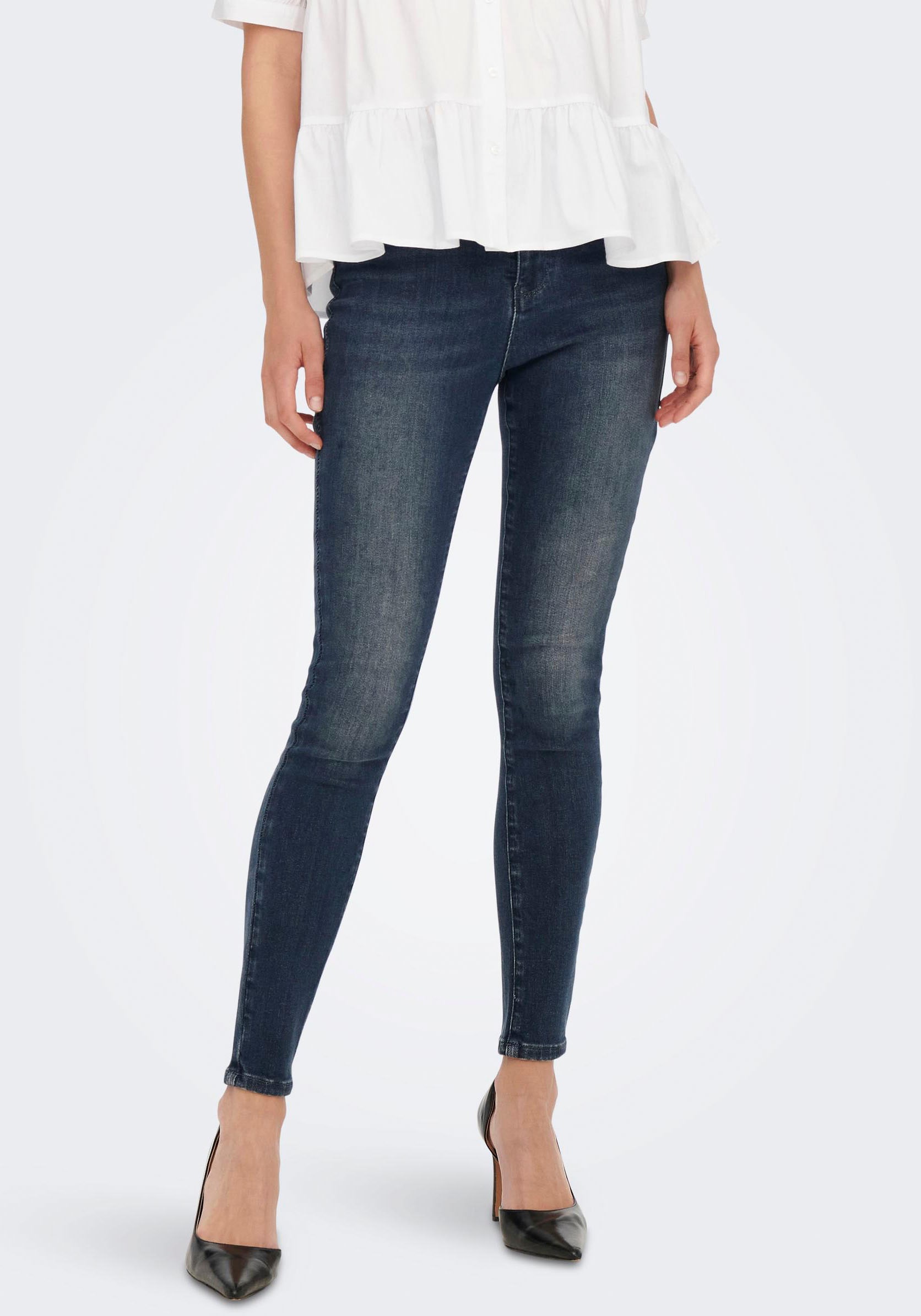 ONLY High-waist-Jeans »ONLMILA HW SK ANK DNM BJ407« ONLY High-waist-Jeans »ONLMILA HW SK ANK DNM BJ407« von Only