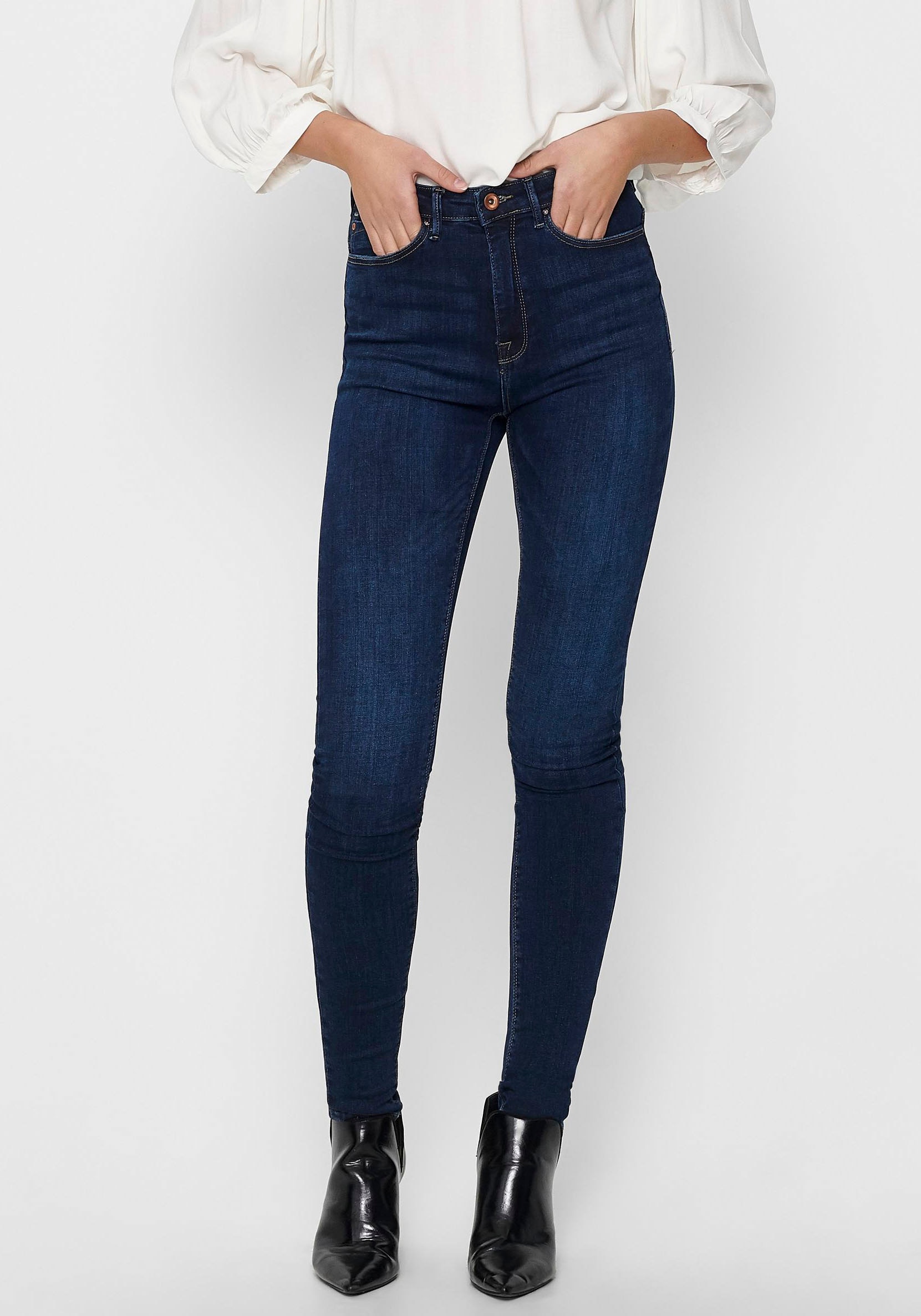 ONLY High-waist-Jeans »ONLPAOLA LOLA HW SK DNM AZG 132907« von Only