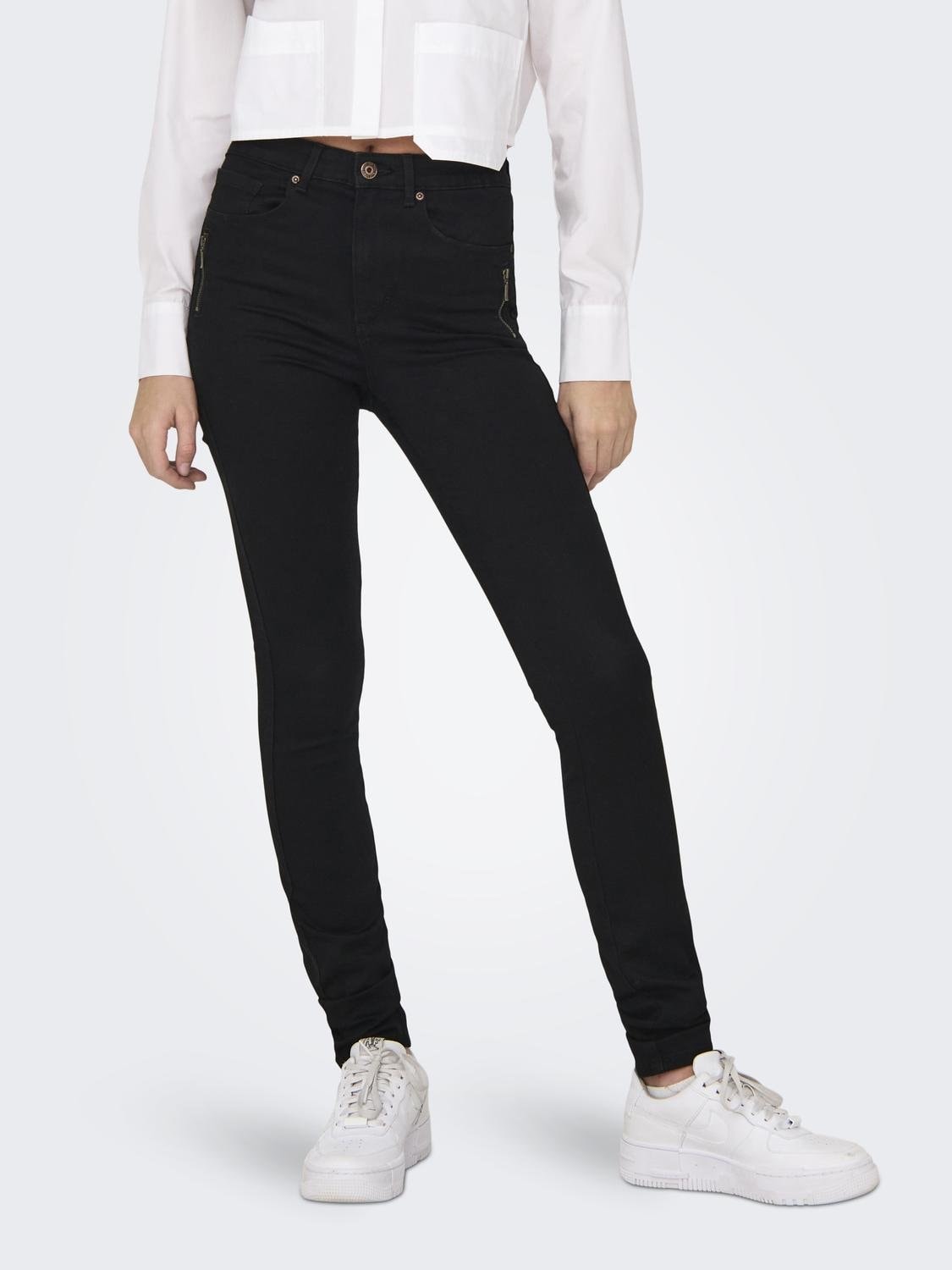 ONLY High-waist-Jeans »ONLROYAL HW SK ZIP POC DNM PIM« ONLY High-waist-Jeans »ONLROYAL HW SK ZIP POC DNM PIM« von Only