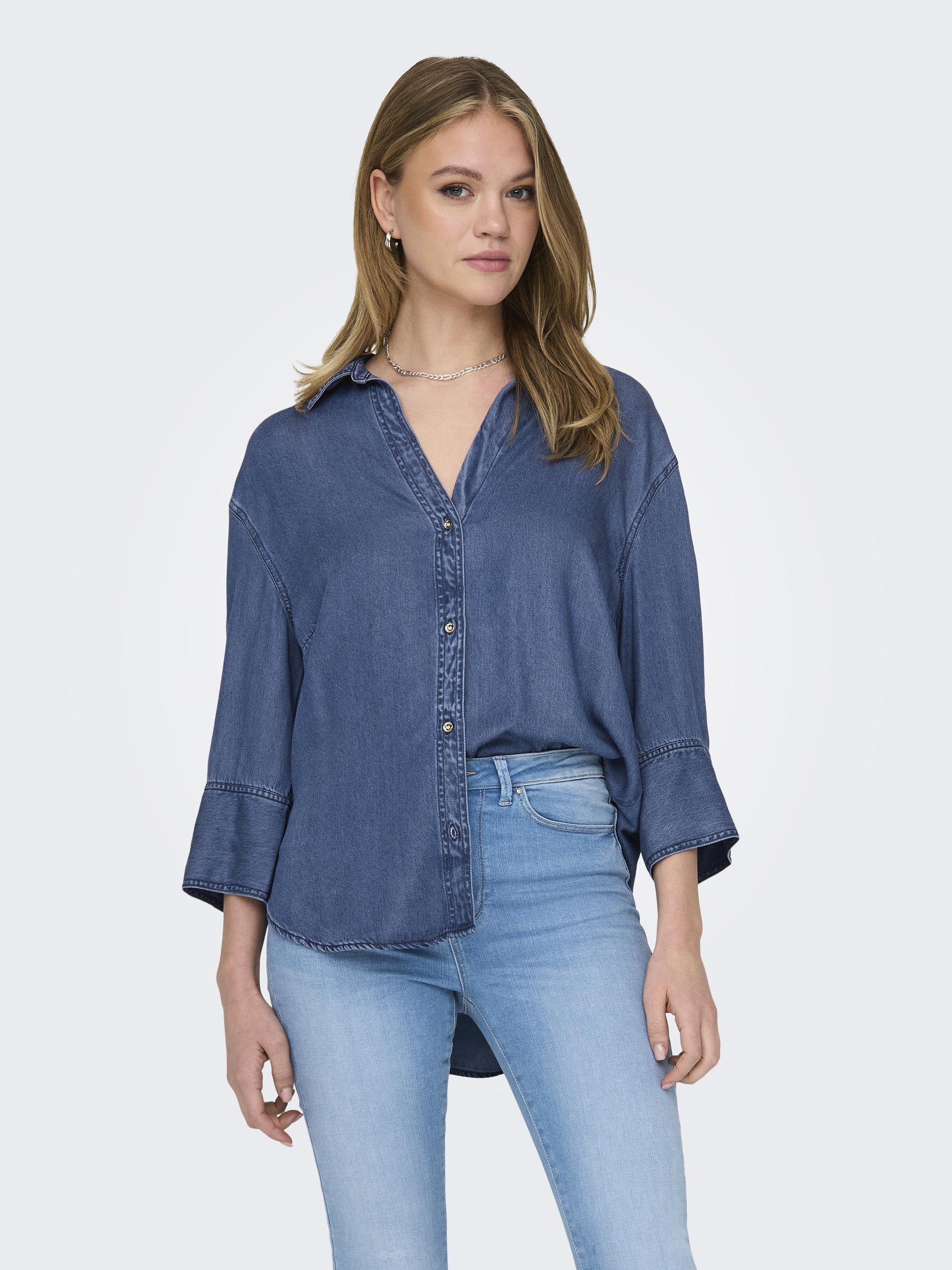 ONLY Jeansbluse »ONLJOYCE 7/8 OVS DNM SHIRT QYT« ONLY Jeansbluse »ONLJOYCE 7/8 OVS DNM SHIRT QYT« von Only