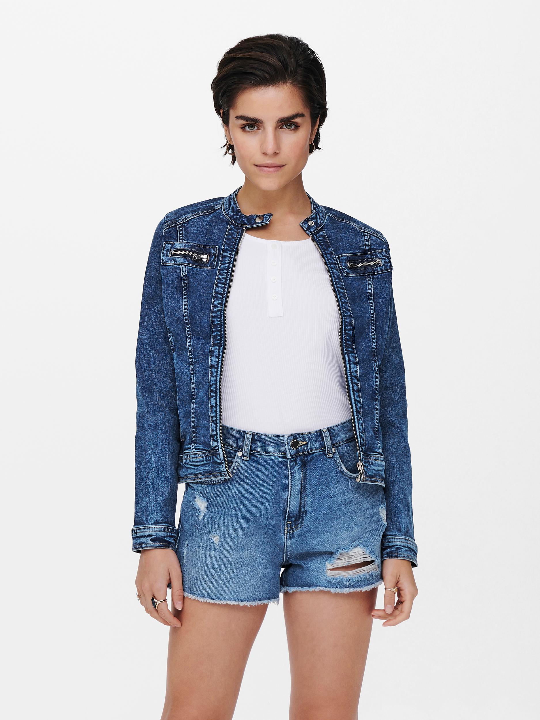ONLY Jeansjacke »ONLTIA BANDIT BIKER JACKET BEX072« ONLY Jeansjacke »ONLTIA BANDIT BIKER JACKET BEX072« von Only