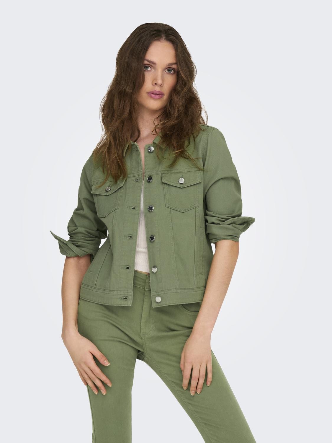 ONLY Jeansjacke »ONLTIA L/S COLORED JACKET PNT RP« ONLY Jeansjacke »ONLTIA L/S COLORED JACKET PNT RP« von Only