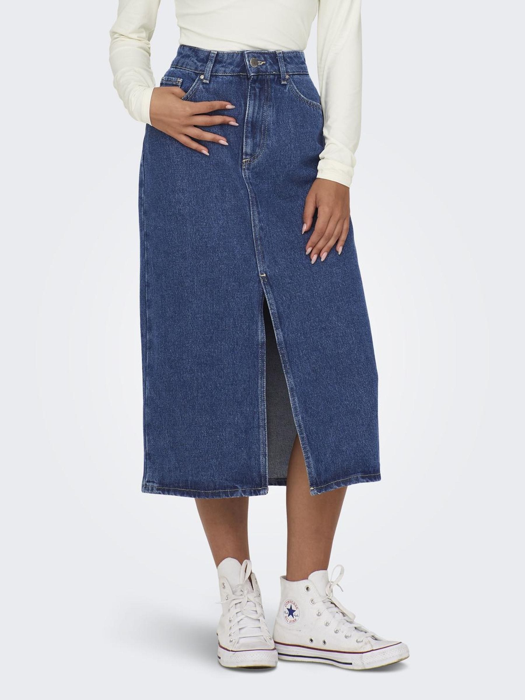 ONLY Jeansrock »ONLBIANCA MIDI SKIRT DNM REA NOOS« ONLY Jeansrock »ONLBIANCA MIDI SKIRT DNM REA NOOS« von Only