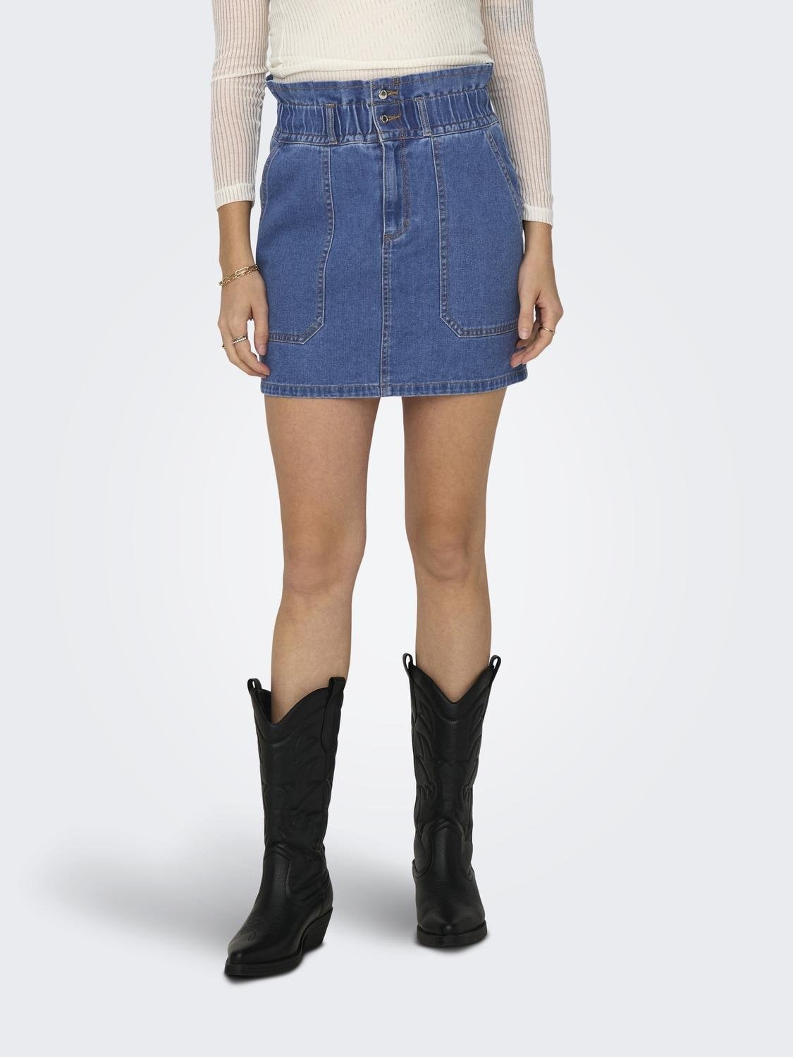 ONLY Jeansrock »ONLMILLIE HW MINI CARGO PB DNM SKIRT BJ« ONLY Jeansrock »ONLMILLIE HW MINI CARGO PB DNM SKIRT BJ« von Only
