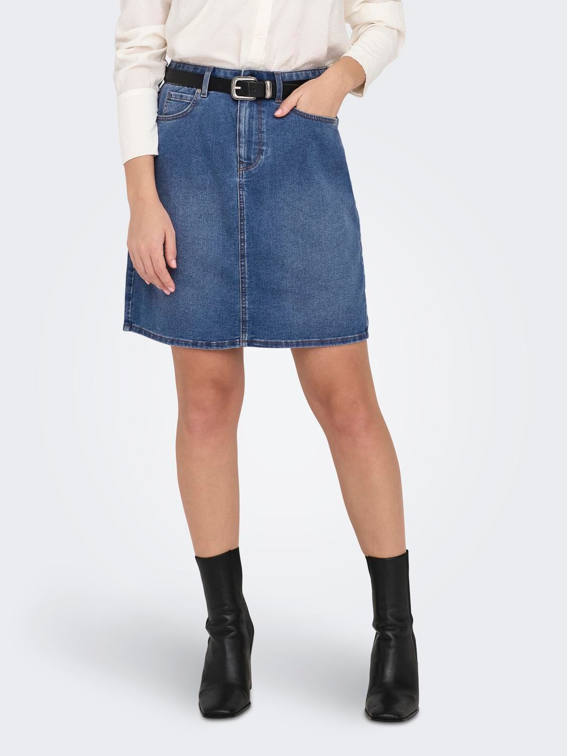 ONLY Jeansrock »ONLWONDER HW DNM SKIRT PIM NOOS« ONLY Jeansrock »ONLWONDER HW DNM SKIRT PIM NOOS« von Only