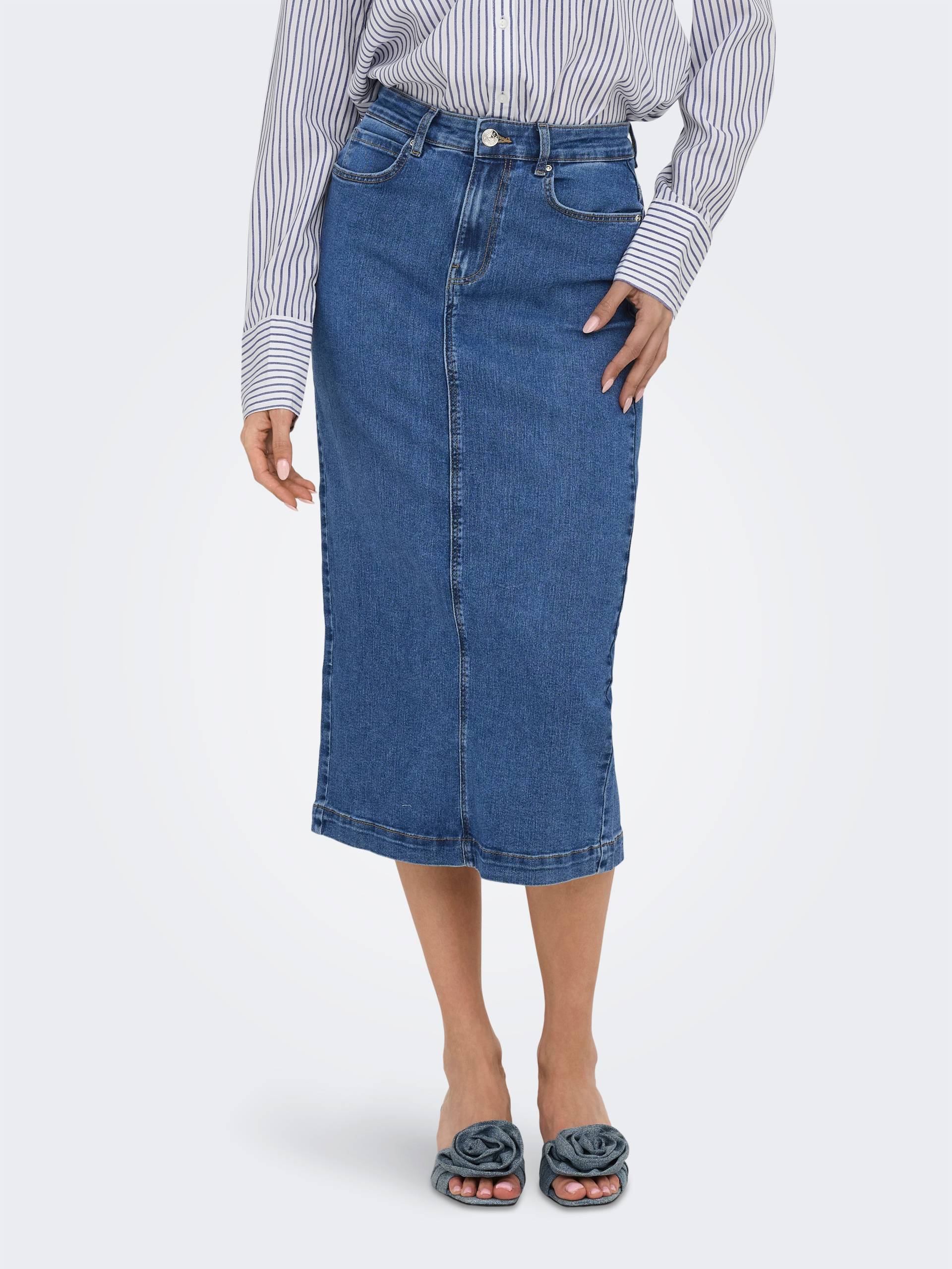 ONLY Jeansrock »ONLWONDER MIDI BACK SLIT SKIRT PIM DNM« ONLY Jeansrock »ONLWONDER MIDI BACK SLIT SKIRT PIM DNM« von Only