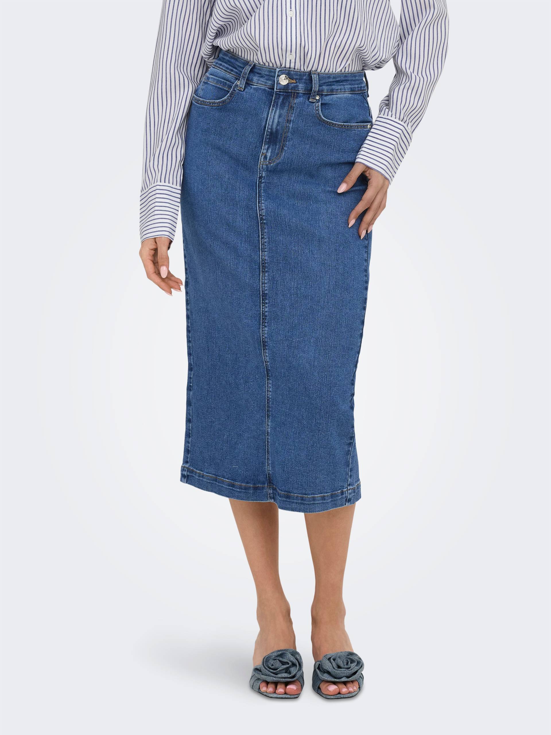 ONLY Jeansrock »ONLWONDER MIDI BACK SLIT SKIRT PIM DNM« von Only