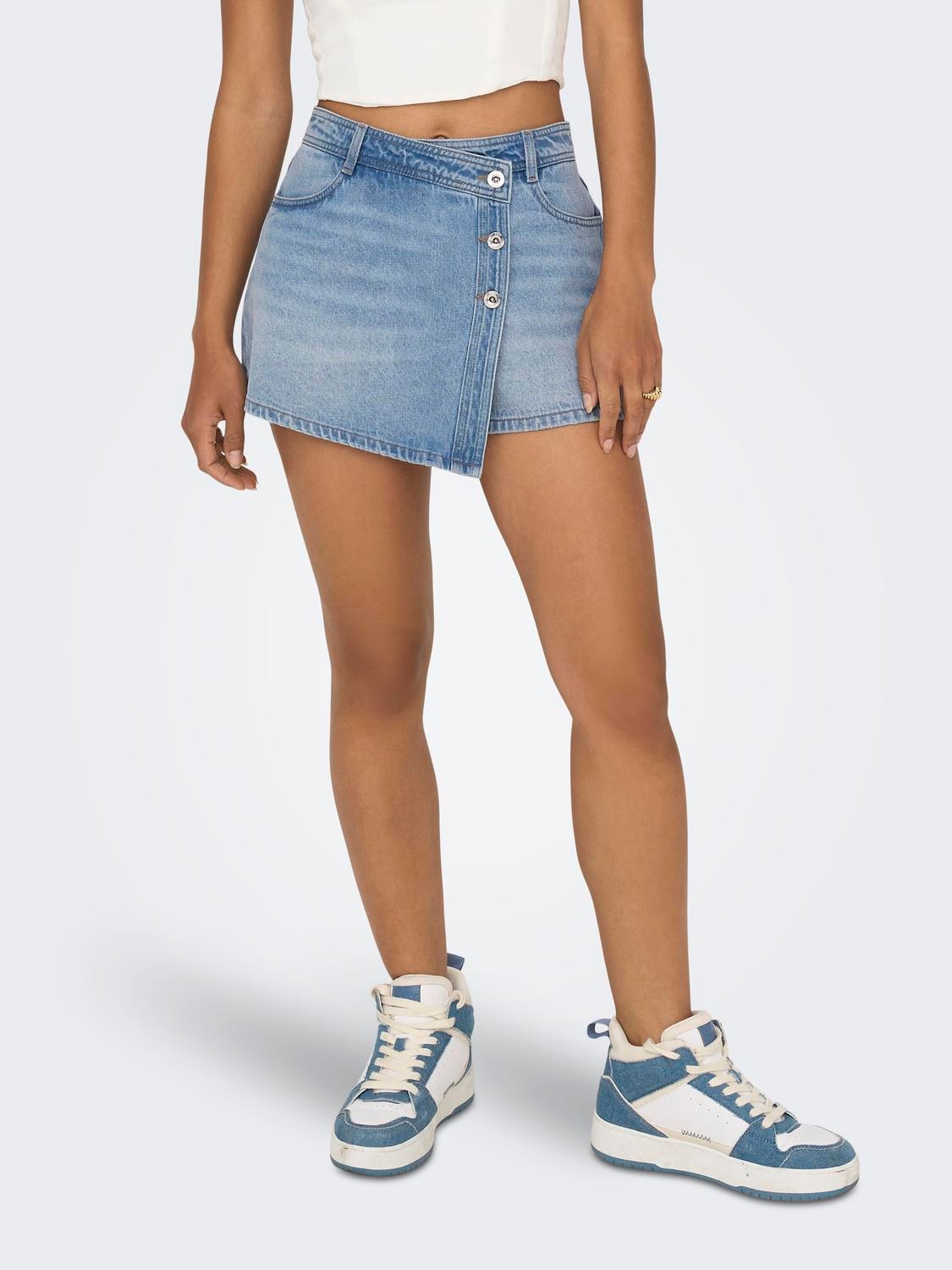 ONLY Jeansshorts »ONLLESLY REG LB DNM SKORT BJ NOOS« von Only