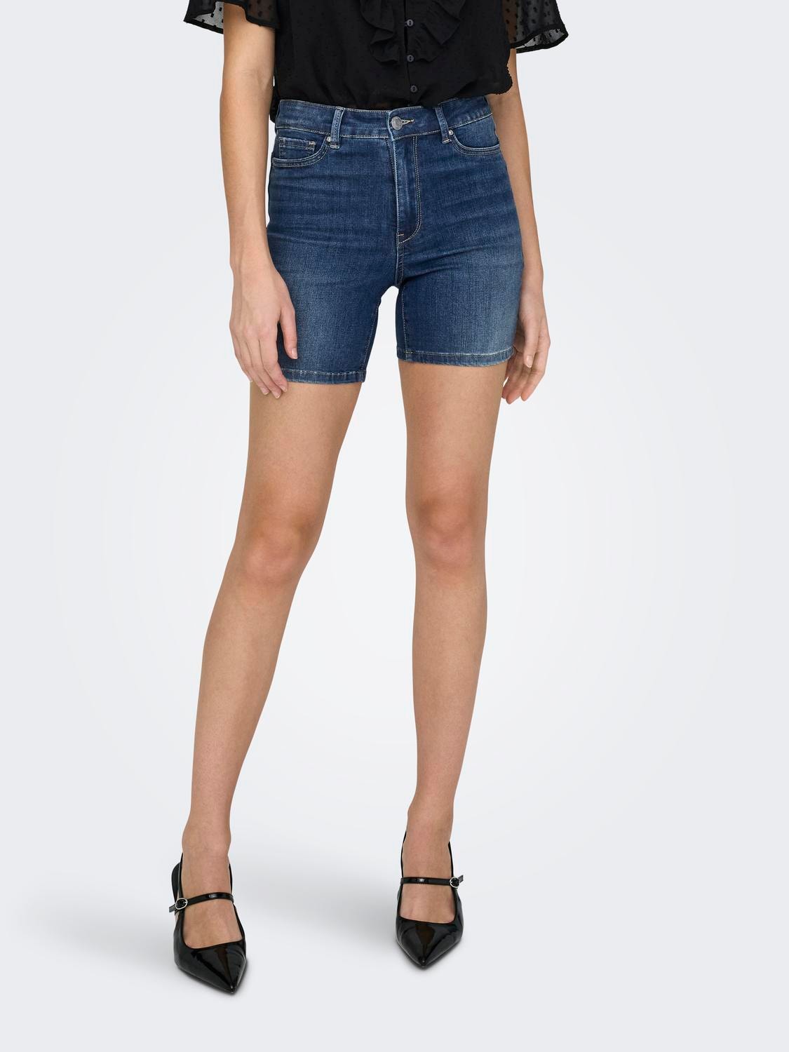 ONLY Jeansshorts »ONLROSE HW SKINNY SHORTS DNM GUA192« von Only
