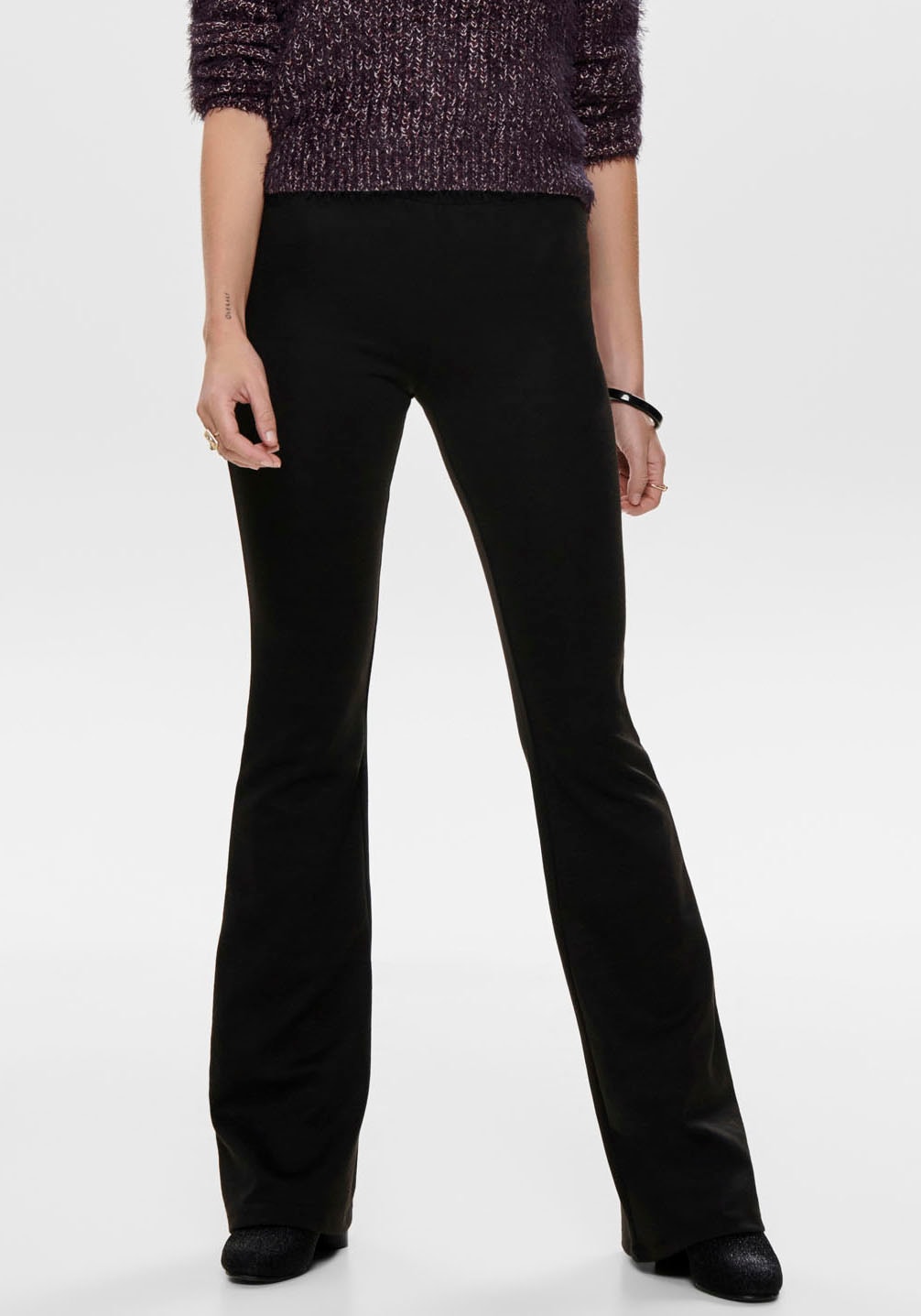 ONLY Jerseyhose »ONLFEVER STRETCH FLAIRED PANTS JRS« ONLY Jerseyhose »ONLFEVER STRETCH FLAIRED PANTS JRS« von Only