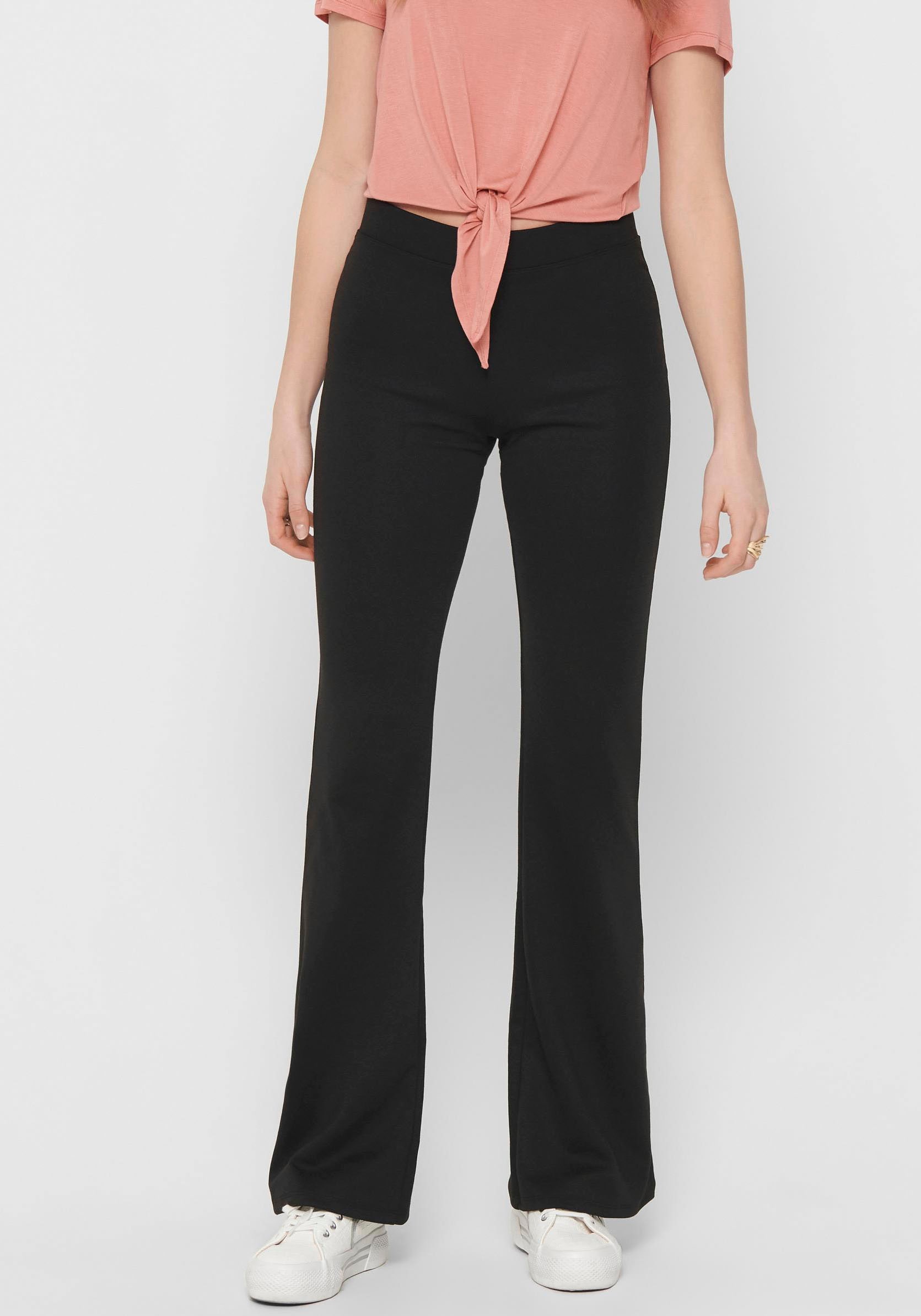 ONLY Jerseyhose »ONLFEVER STRETCH FLAIRED PANTS JRS« ONLY Jerseyhose »ONLFEVER STRETCH FLAIRED PANTS JRS« von Only