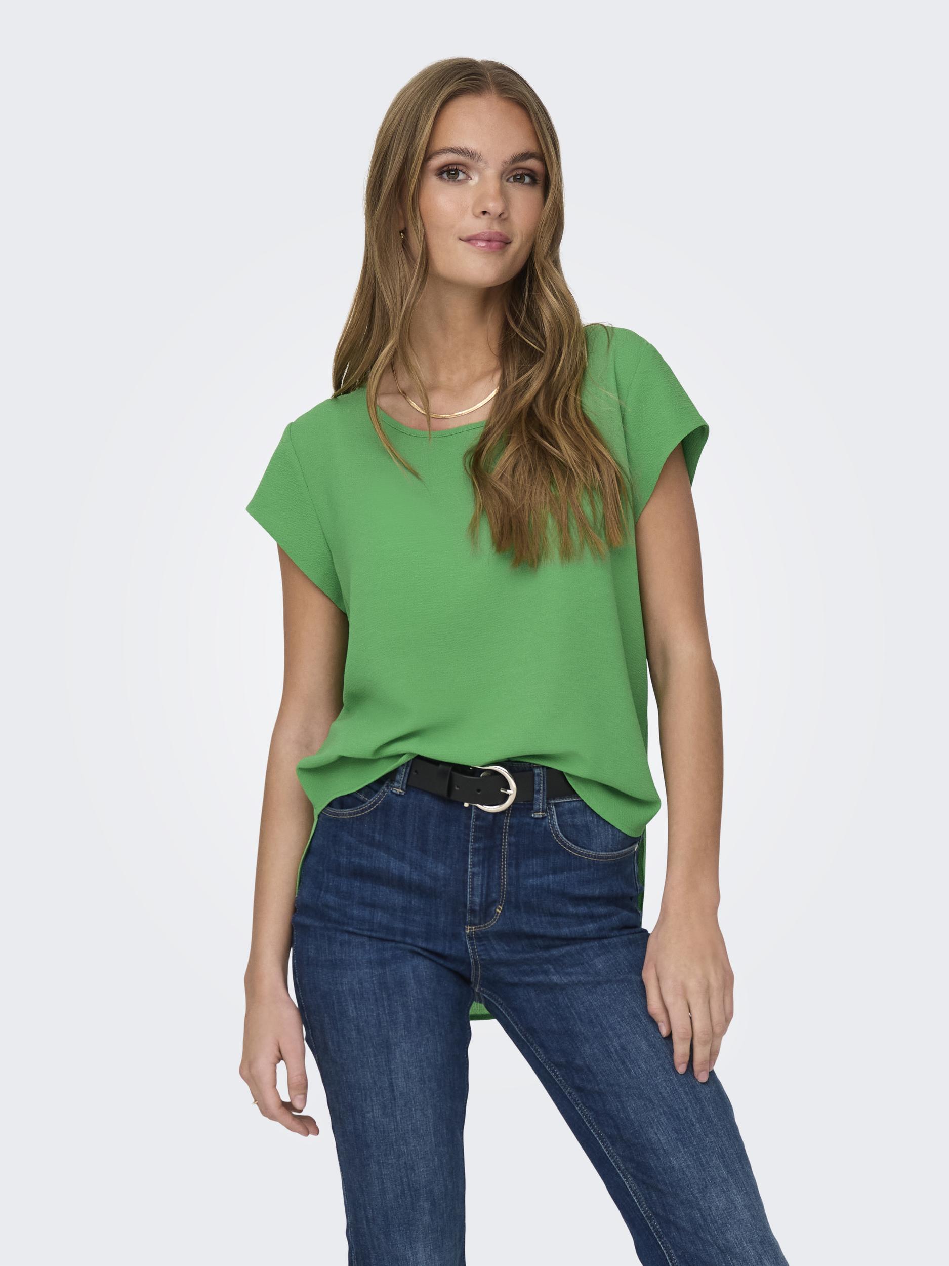 ONLY Kurzarmbluse »ONLVIC S/S SOLID TOP NOOS PTM« von Only